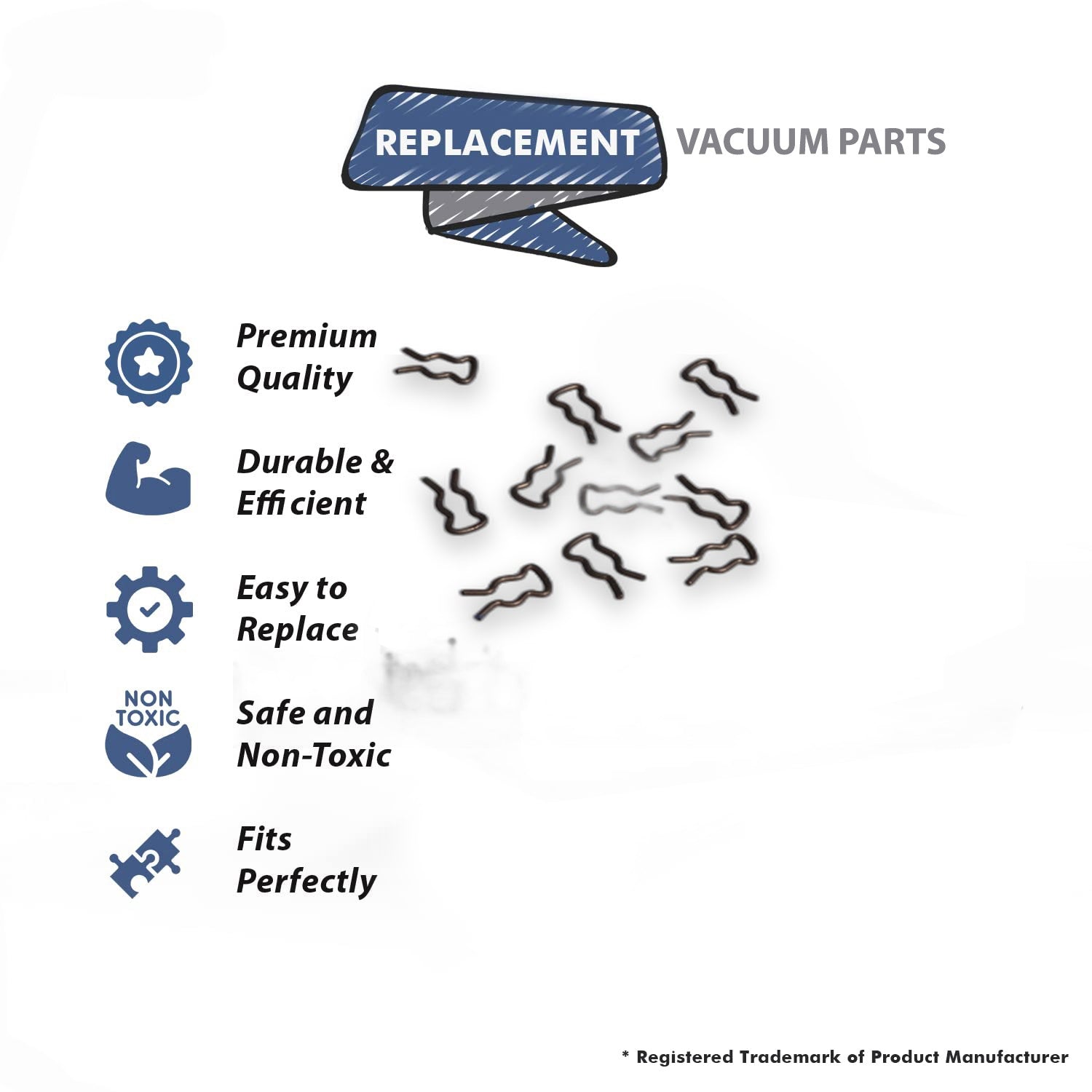 Topvacuumparts Replacement Part For Hoover 65 Vacuum Cleaner Bail Shaft Lock Ring # compare to part 12979