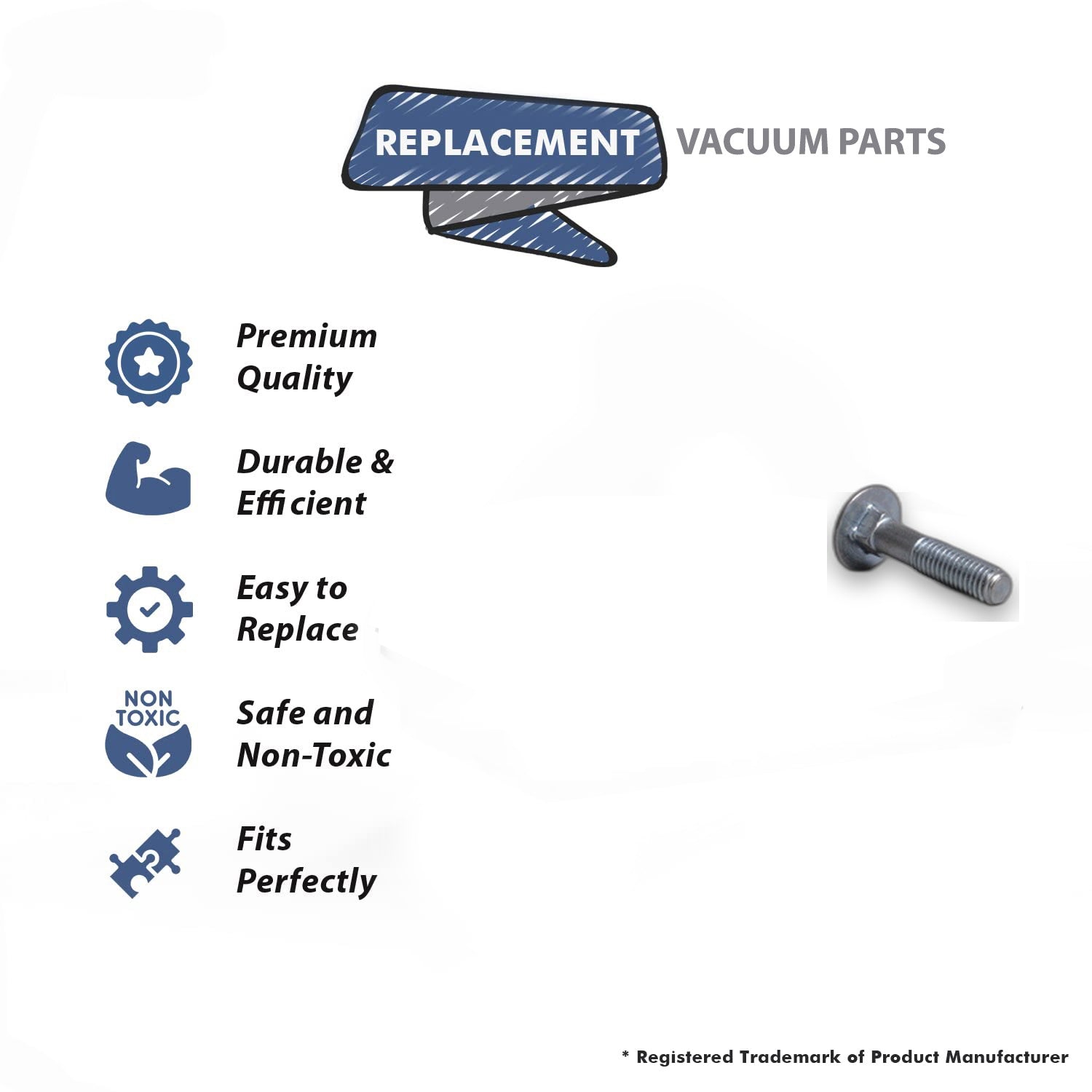 Topvacuumparts Replacement Part For Hoover 4100 Upright Vacuum Cleaner Short Handle Bolt # compare to part 21631301