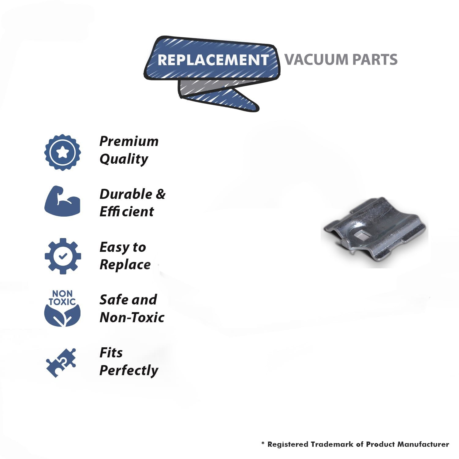 Topvacuumparts Replacement Part For Hoover Commercial Upright Vacuum Cleaner Handle Retainer Plate # compare to part 35463011