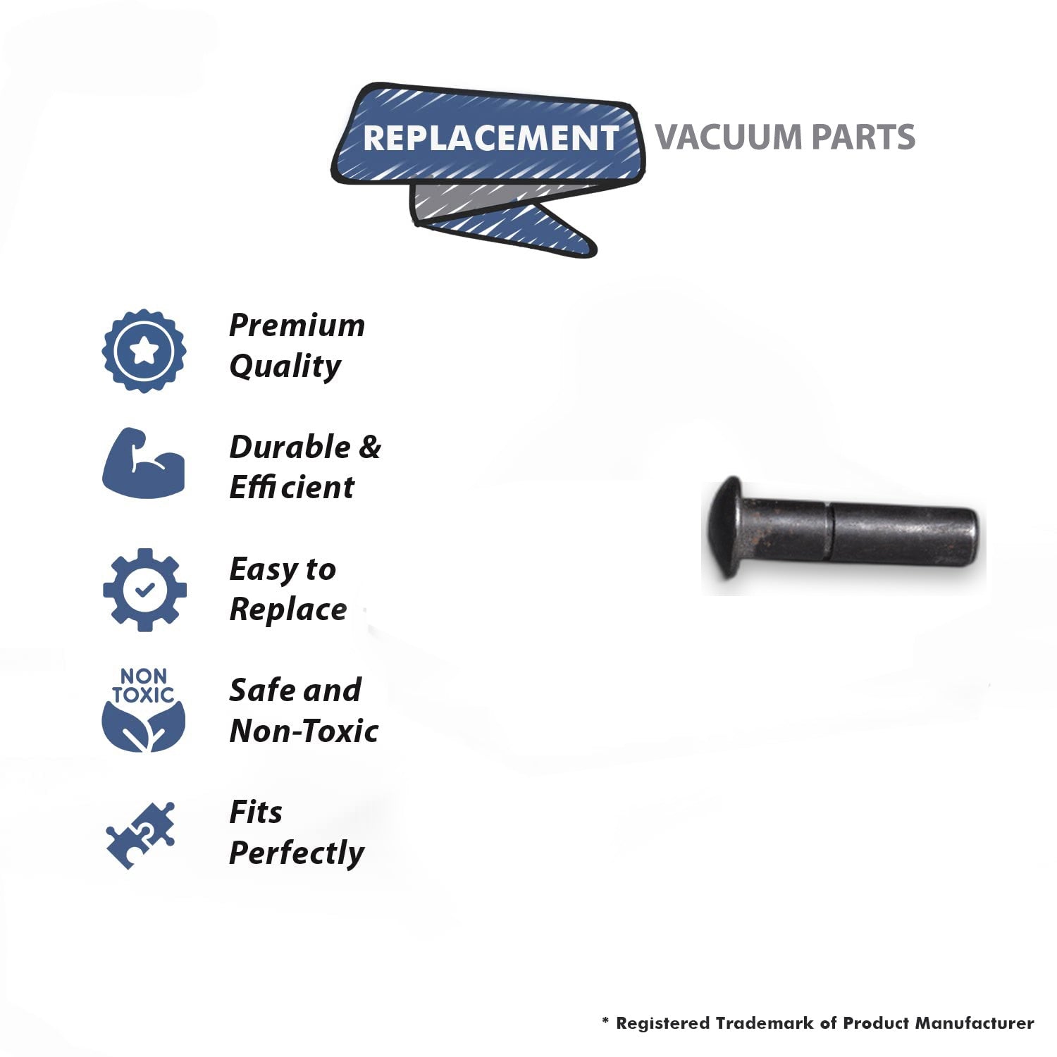 Topvacuumparts Replacement Part For Hoover Vacuum Cleaner Release Lever Pin,Shaft # compare to part 12102