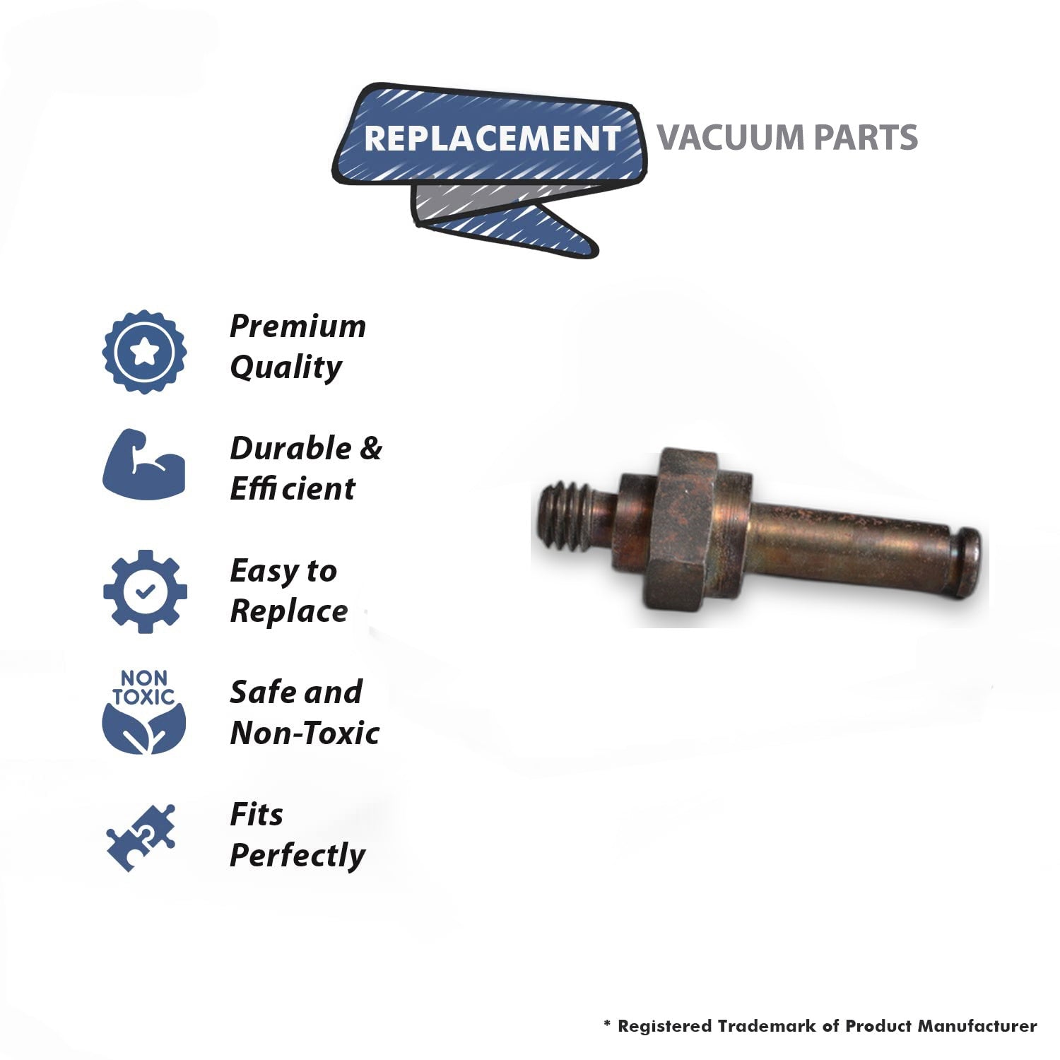 Topvacuumparts Replacement Part For Hoover Vacuum Cleaner Front Wheel Axle # compare to part 45146