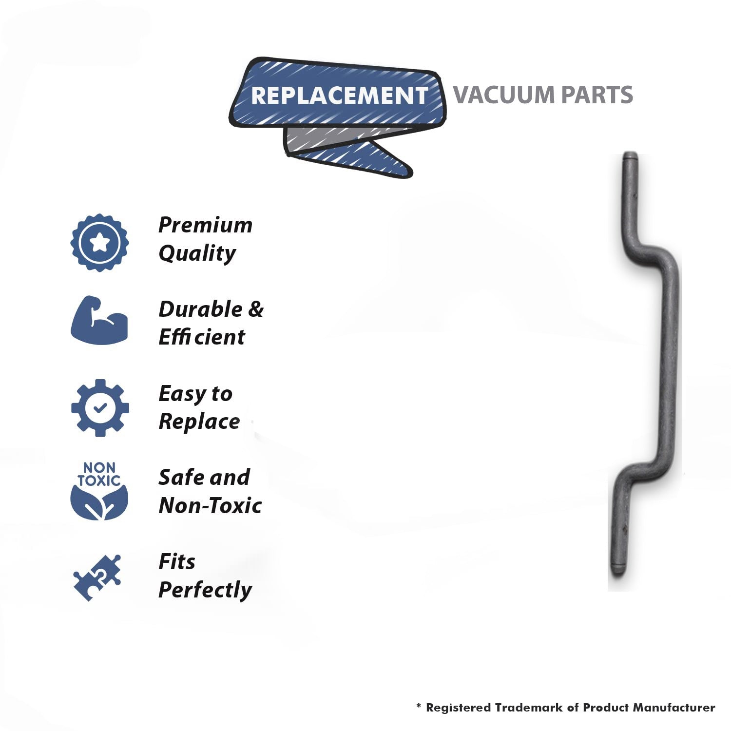 Topvacuumparts Replacement Part For Hoover Vacuum Rear Axle 2# compare to part 034351FW