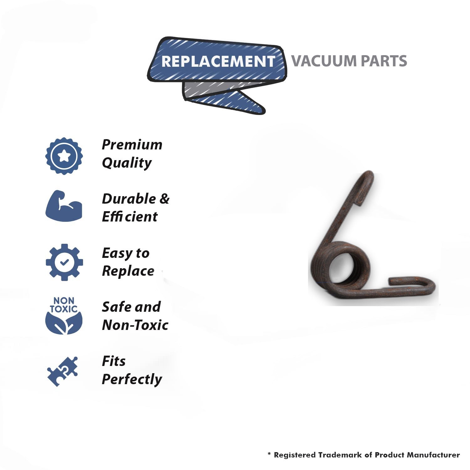 Topvacuumparts Replacement Part For Hoover Vacuum Cleaner Rear Wheel Support Spring # compare to part 34353