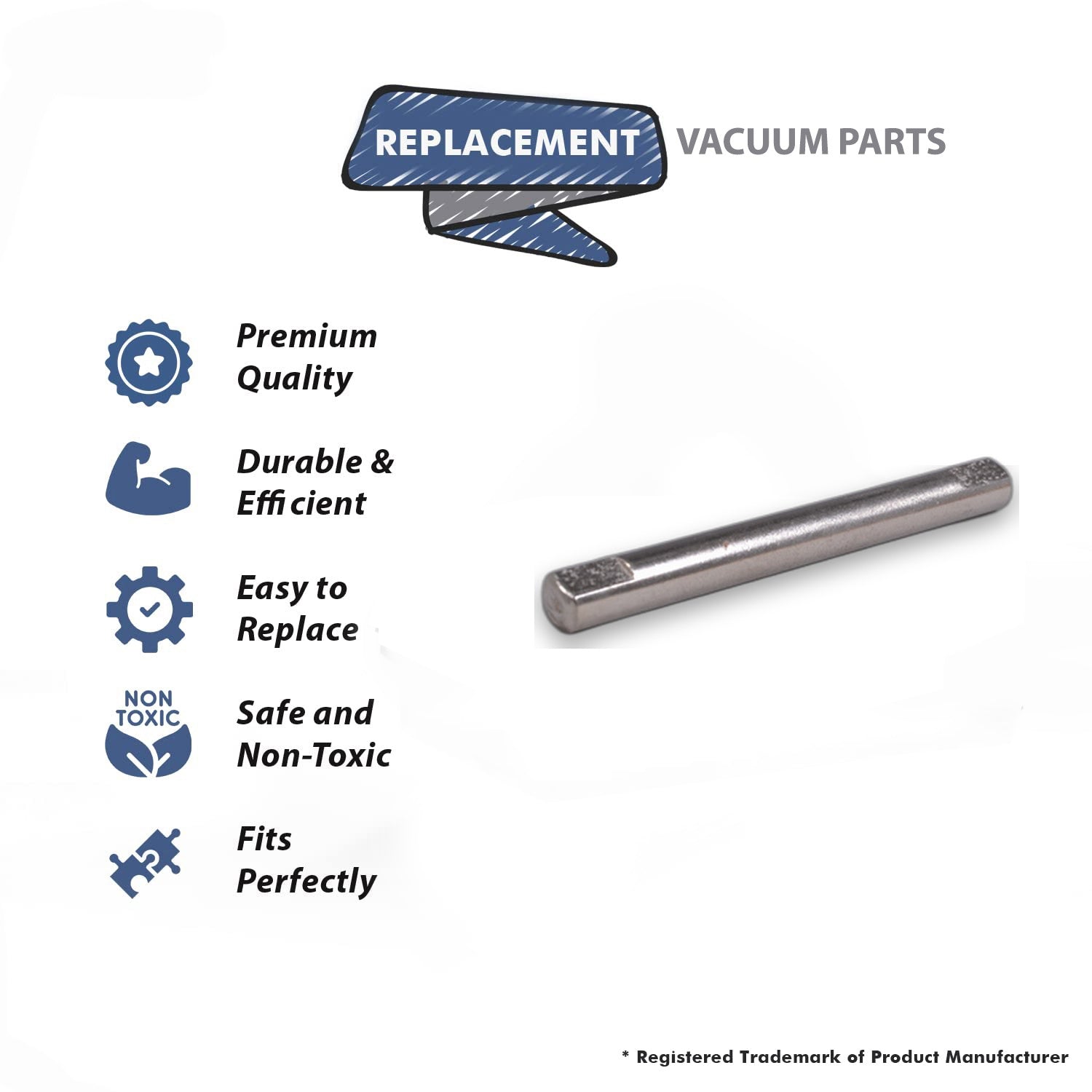 Topvacuumparts Replacement Part For Hoover U5507 Elite Rewind Vacuum Cleaner Front Wheel Axel # compare to part 93002121