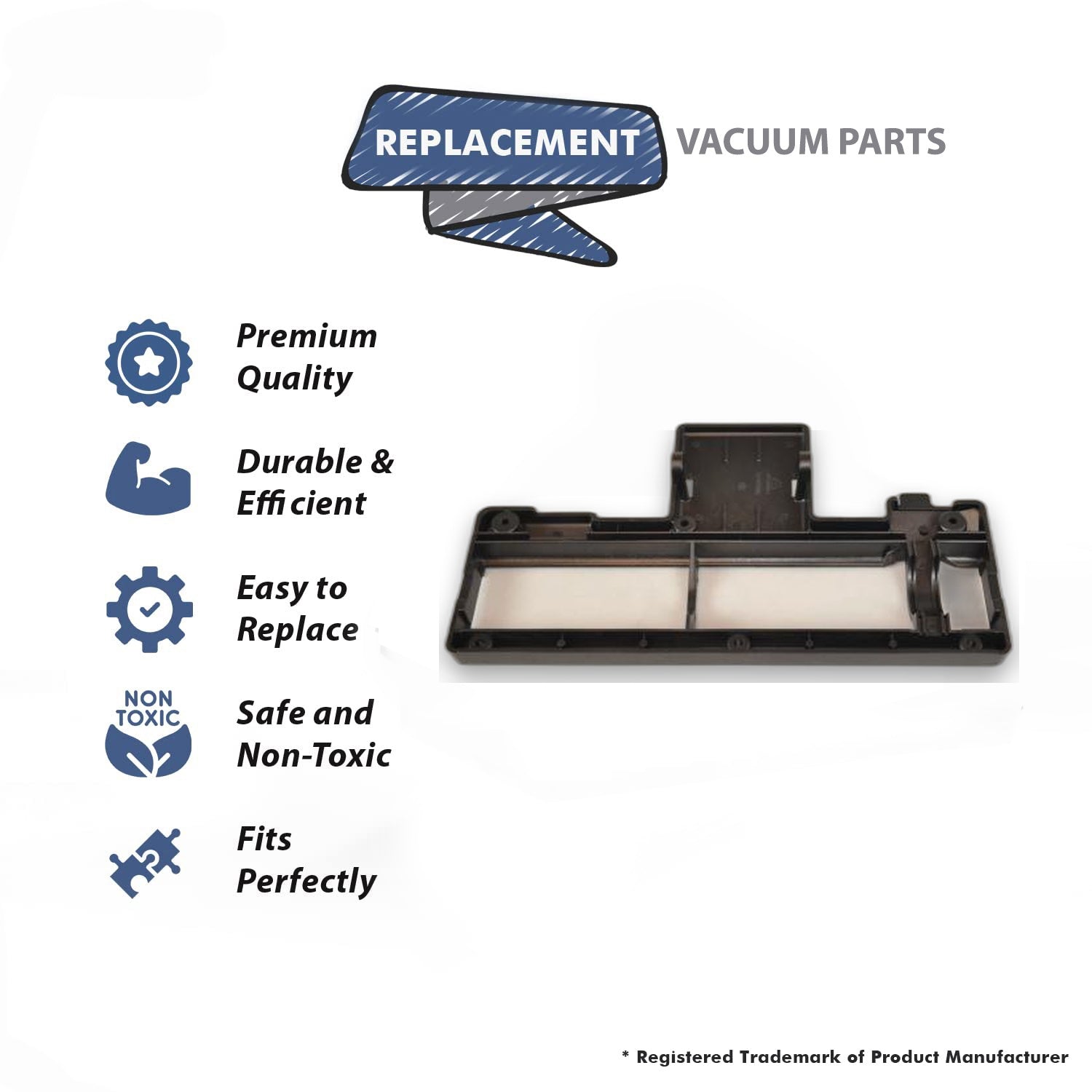 Topvacuumparts Replacement Part For Hoover U7069 Vacuum Cleaner 14 Inch Bottom Plate # compare to part 440010755