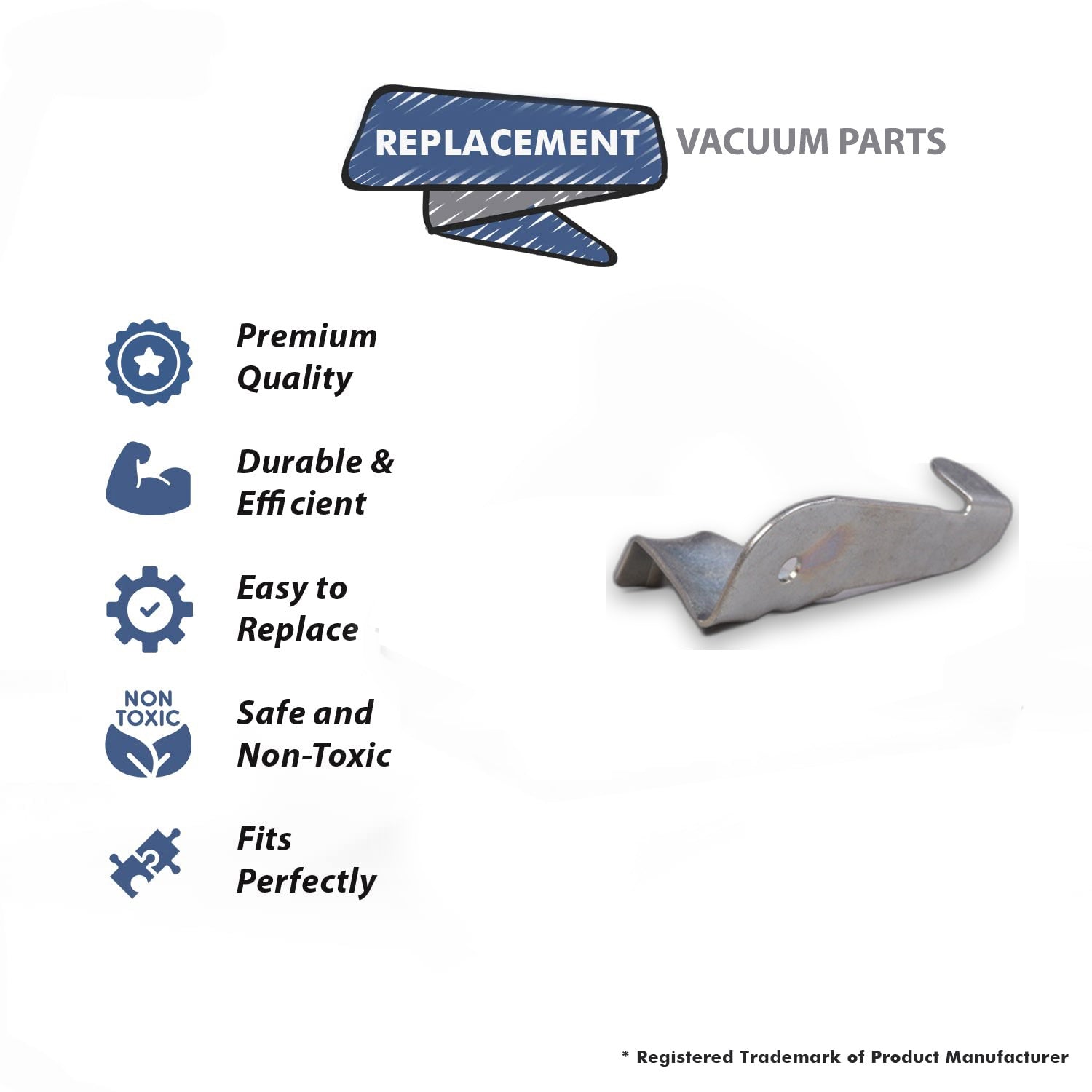 Topvacuumparts Replacement Part For Hoover 1030 All Convertible Upright Vacuum Cleaner Right Bottom Plate Latch # compare to part 35446003
