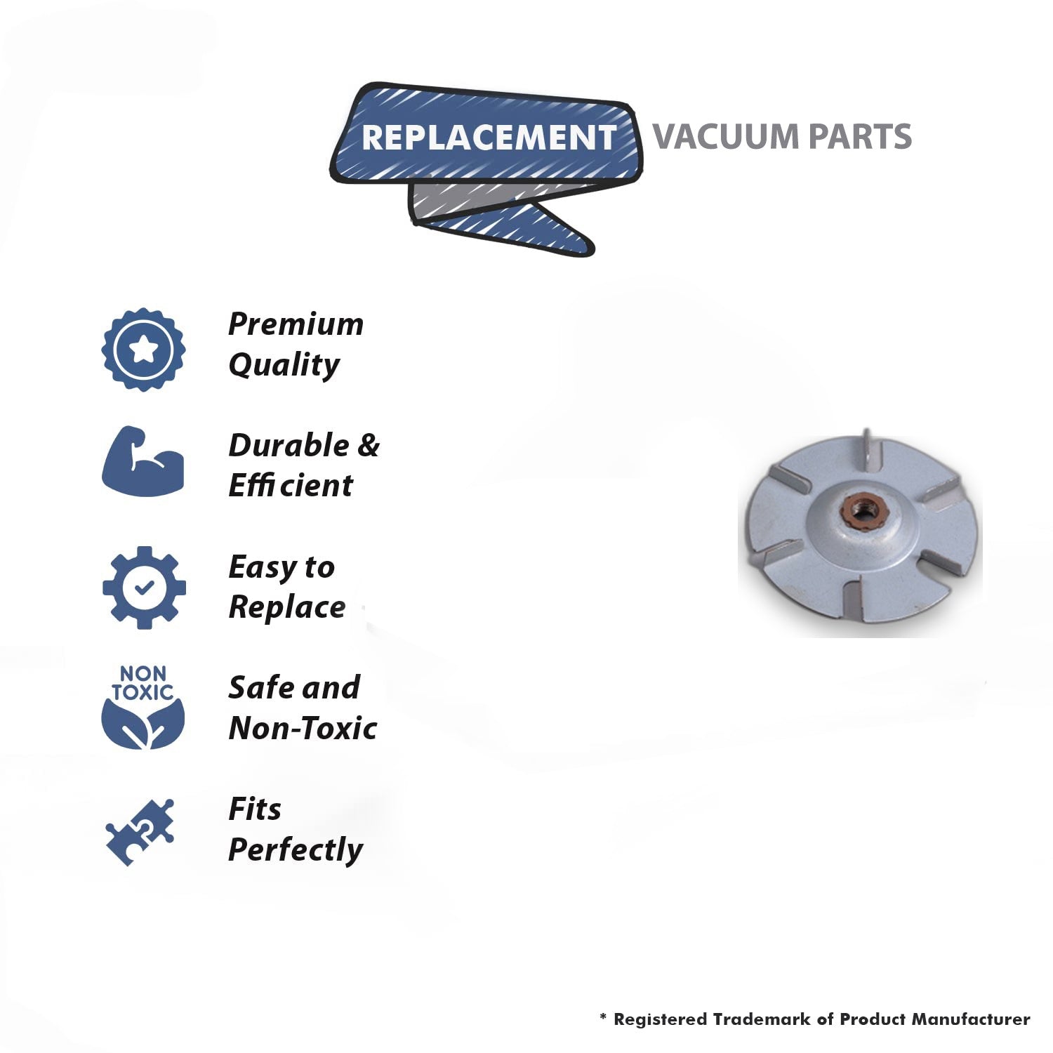 Topvacuumparts Replacement Part For Hoover Vacuum Cleaner Cooling Fan 91, 913# compare to part 11145