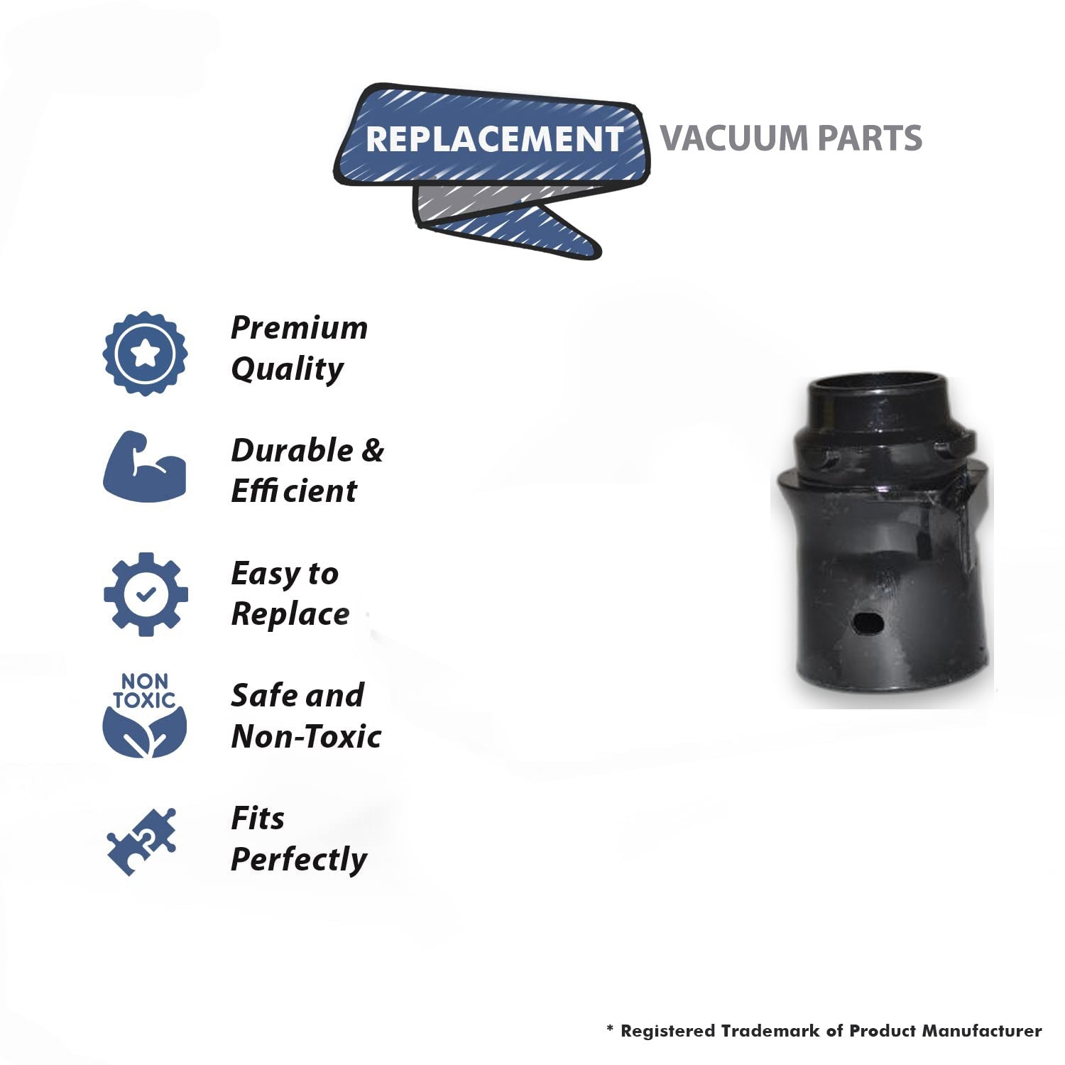 Topvacuumparts Replacement Part For Hoover Spirit Canaisters Vacuum Cleaner Machine End Coupling # compare to part 38638039