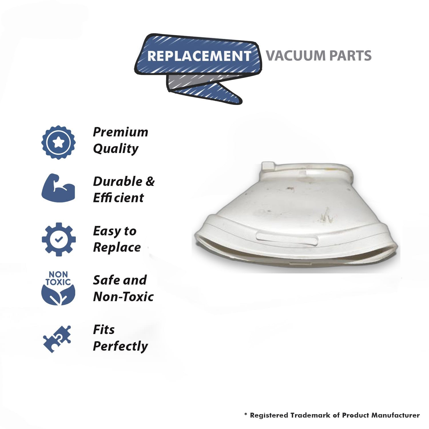 Topvacuumparts Replacement Part For Hoover 2000 Upright Vacuum Cleaner Motor Exhaust Boot # compare to part 012492JM