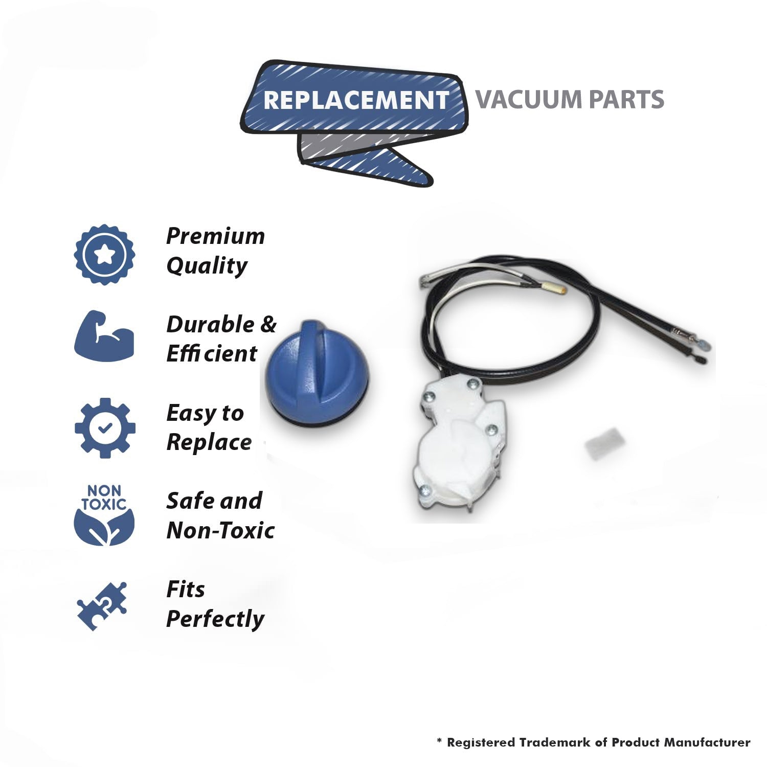 Topvacuumparts Replacement Part For Hoover Dark Billowy Blue Upright Vacuum Cleaner Mode Control Kit # compare to part 410037001