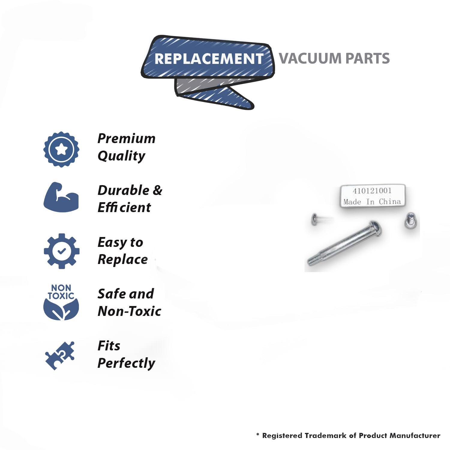 Topvacuumparts Replacement Part For Hoover Upright Vacuum Cleaner Handle Screw Package # compare to part 410121001
