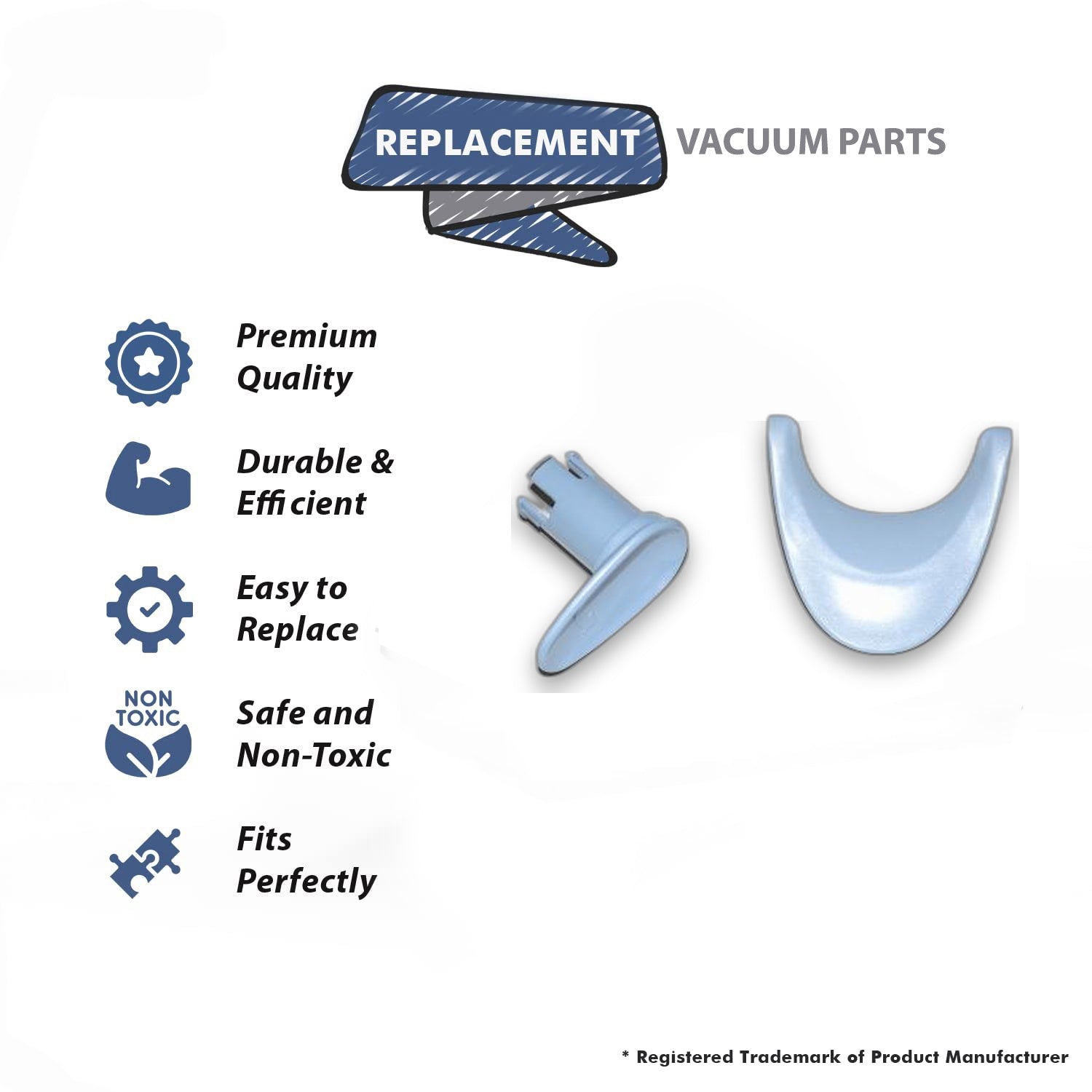 Topvacuumparts Replacement Part For Hoover Vacuum Cleaner Billowy Blue Upper, Lower Cord Wrap Kit with Screws # compare to part 412002001