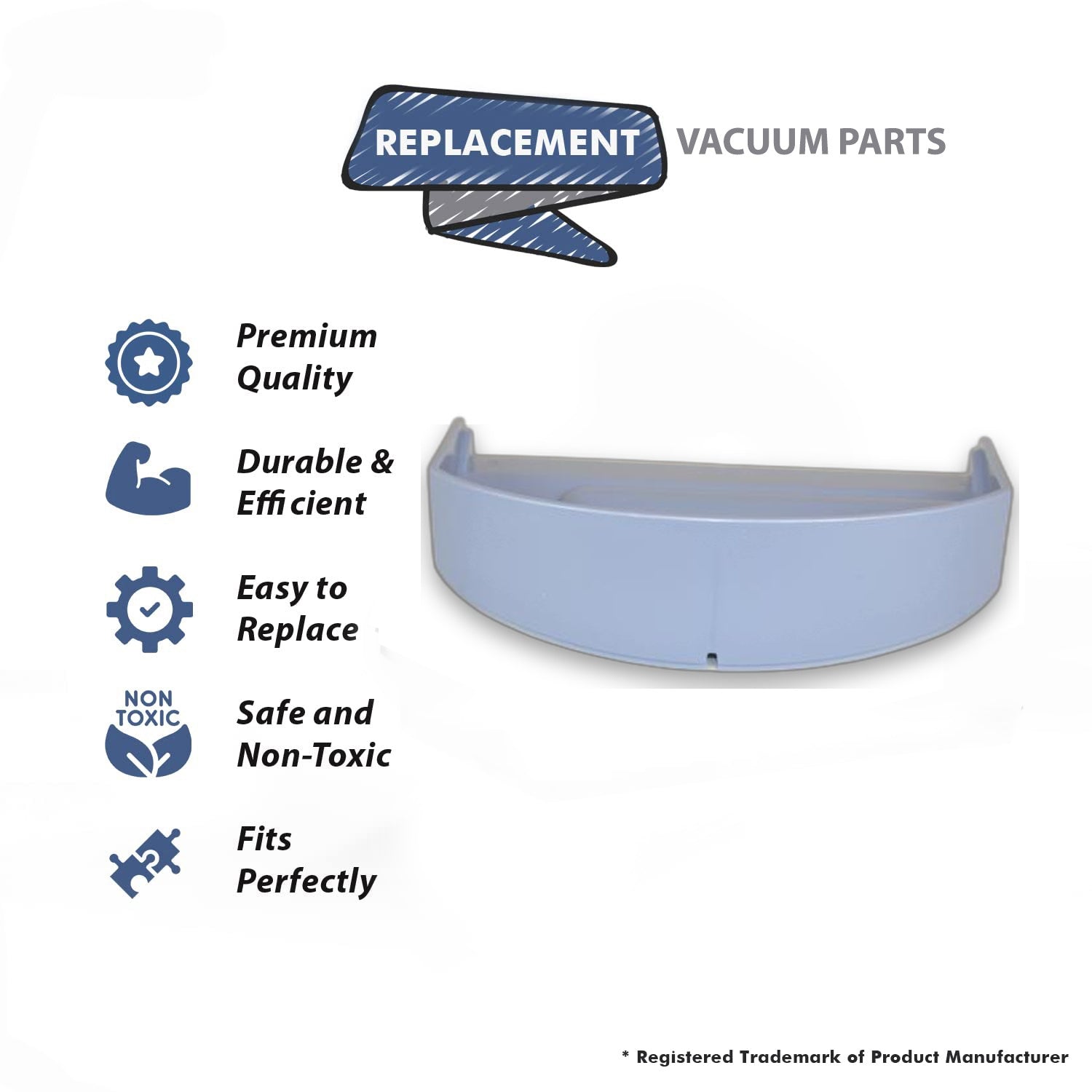 Topvacuumparts Replacement Part For Hoover Billowy Blue Upright Vacuum Cleaner Motor Cover Cap # compare to part 412010001