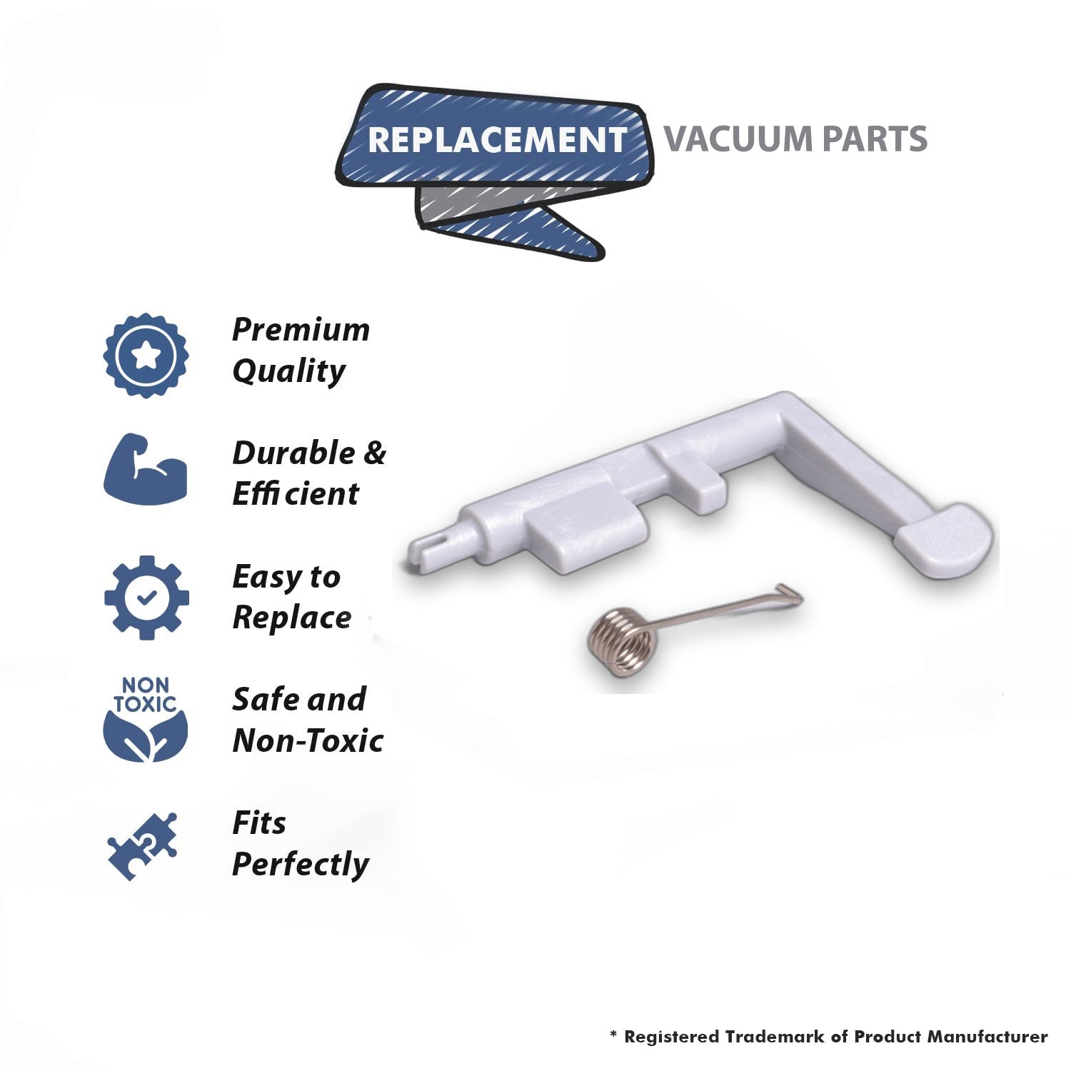 Topvacuumparts Replacement Part For Hoover Satin Silver Vacuum Cleaner Latch Release Kit # compare to part 412011001