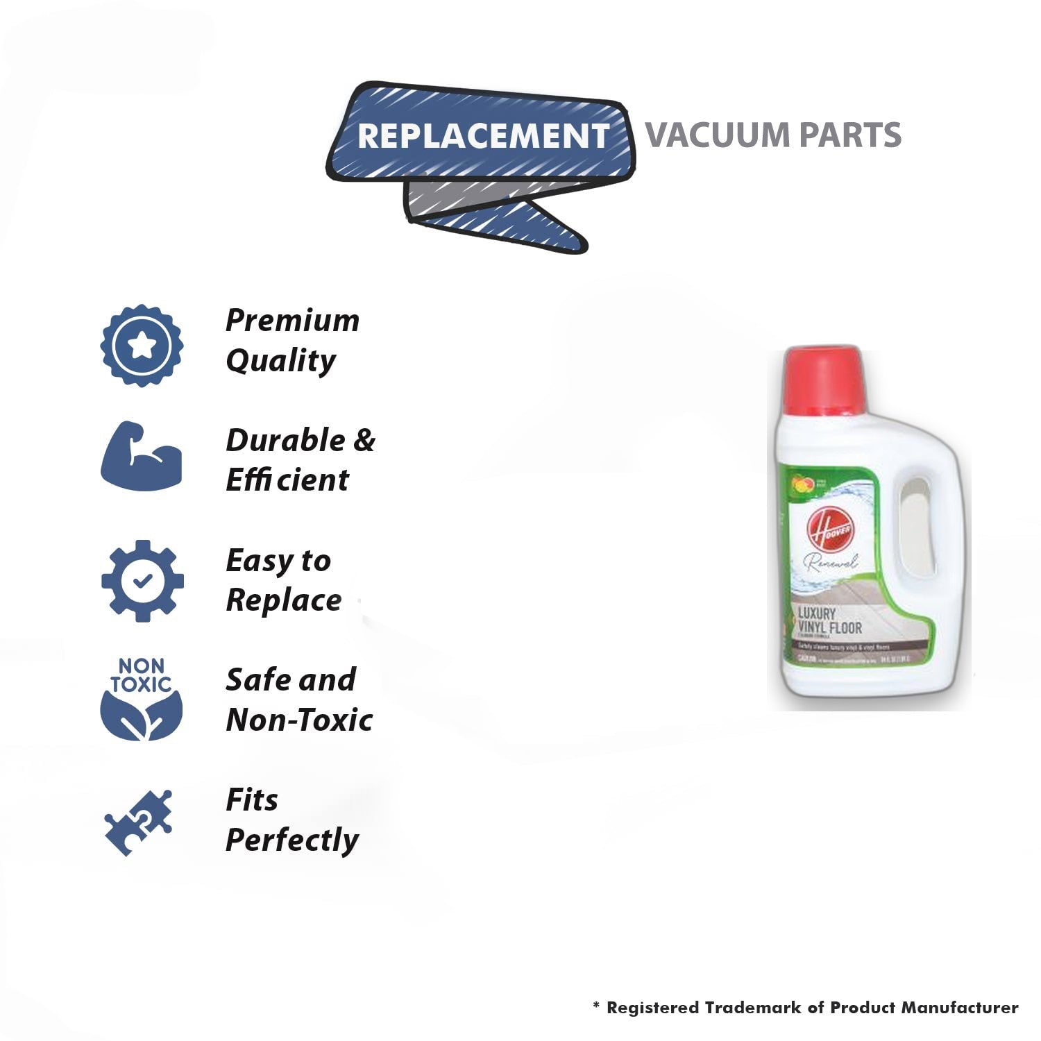 Topvacuumparts Replacement Part For Hoover 64oz BOTTLE Vacuum Cleaner Floor Cleaner