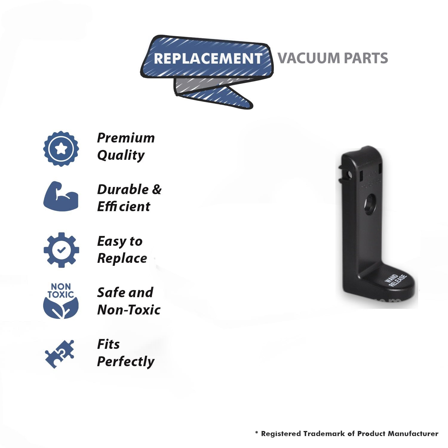 Topvacuumparts Replacement Part For Hoover Vacuum Cleaner Wand Release Pedal with Graphics # compare to part 59135341