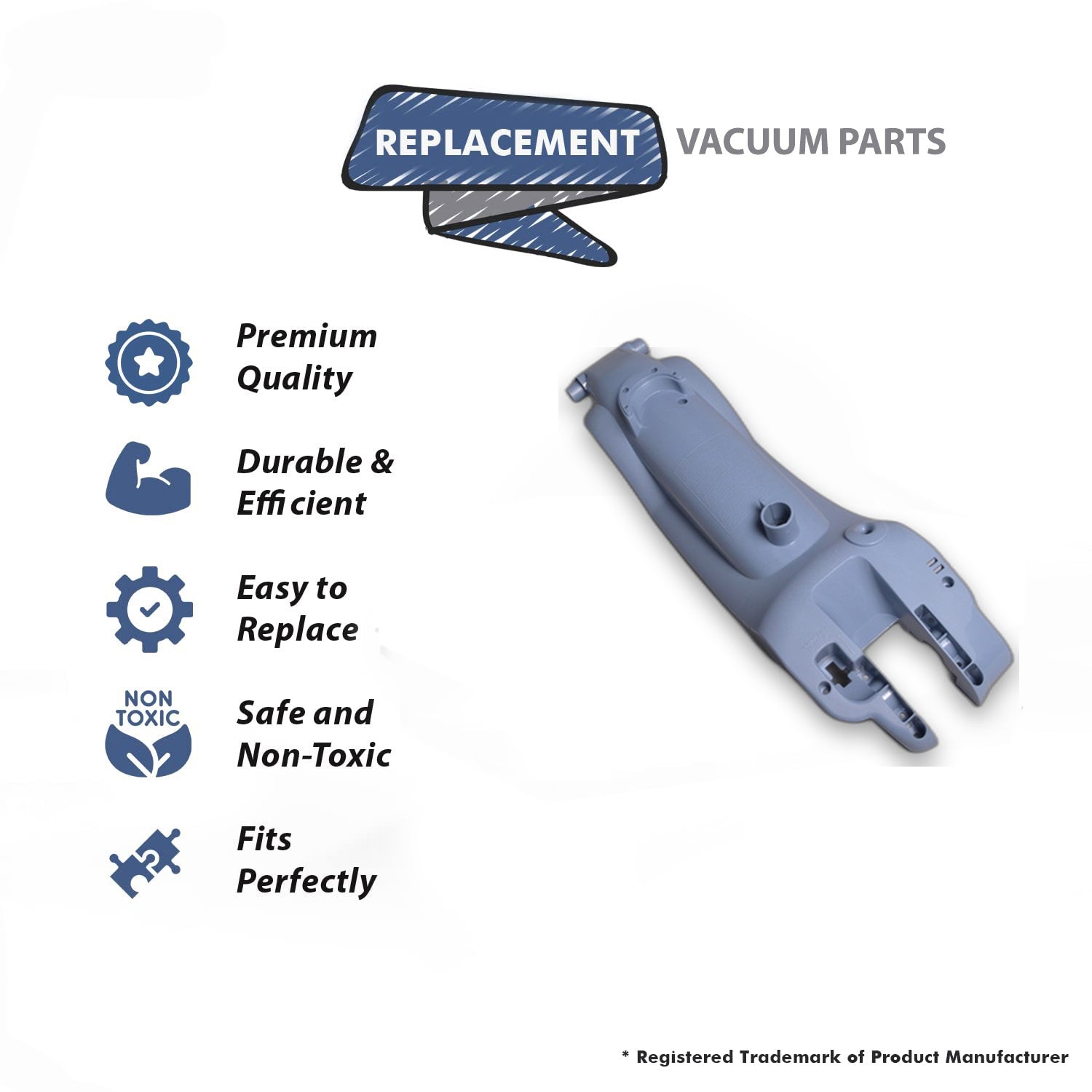 Topvacuumparts Replacement Part For Hoover Billowy Blue Vacuum Cleaner Main Tank Housing # compare to part 440001101