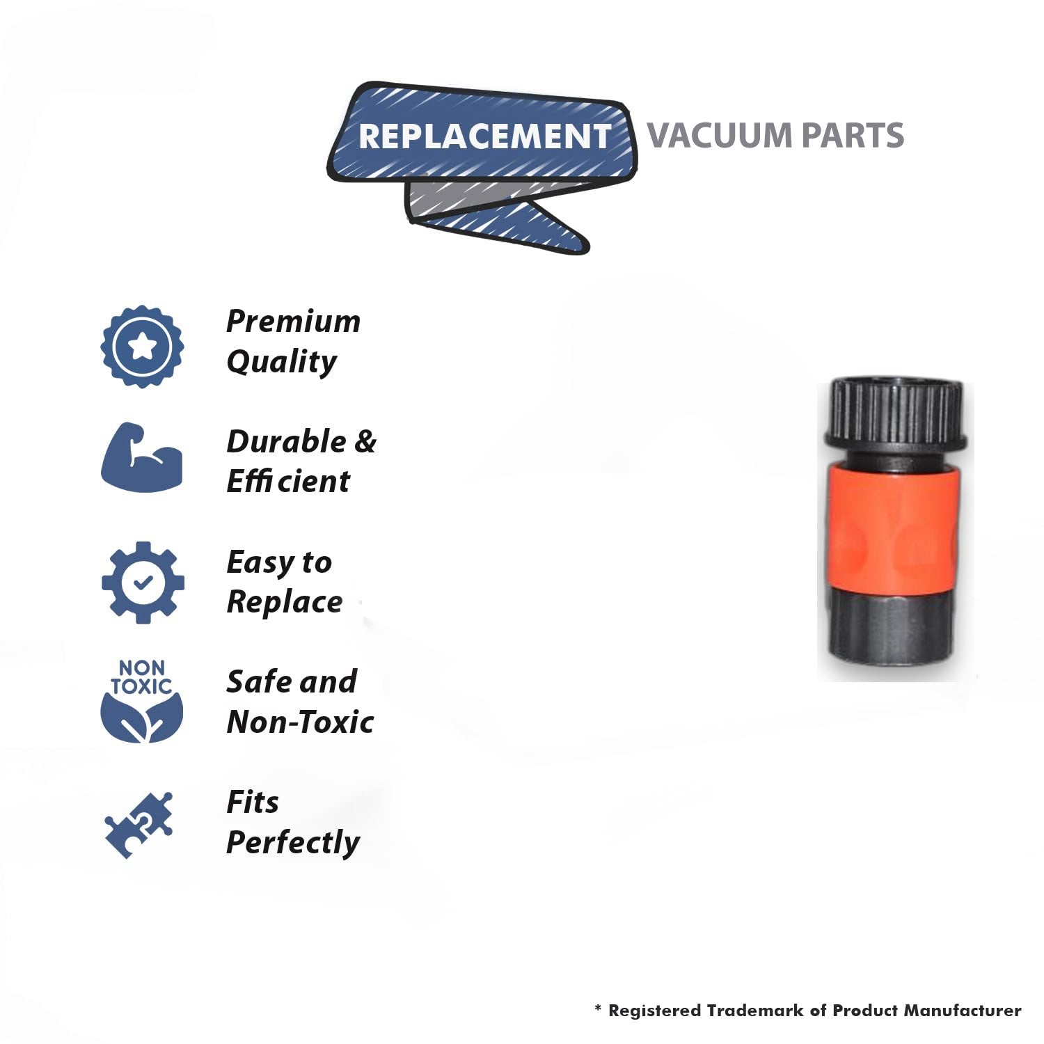 Topvacuumparts Replacement Part For Dirt Devil Vacuum Quick Disconnect System # 440001181