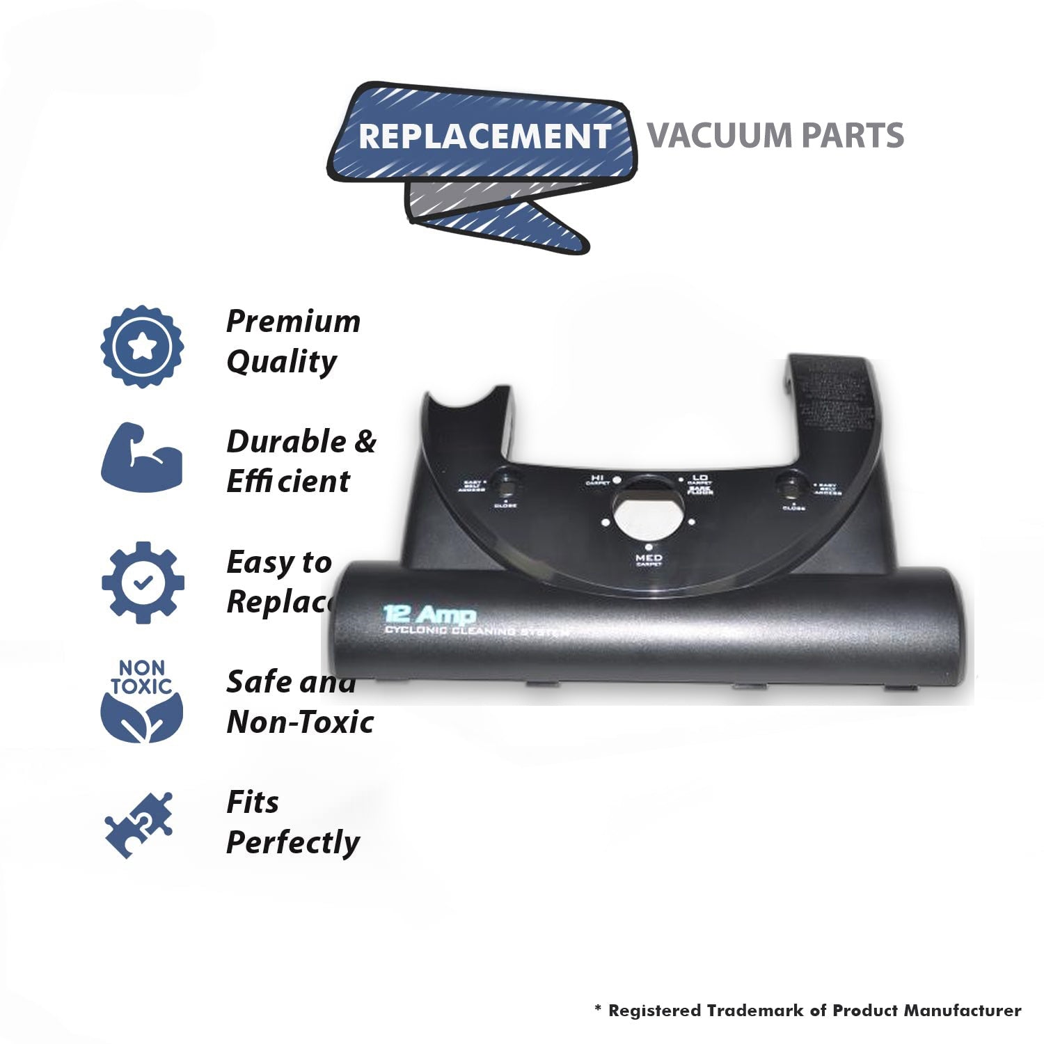 Topvacuumparts Replacement Part For Hoover UH70070 Upright Vacuum Cleaner Black Hood # 440001510