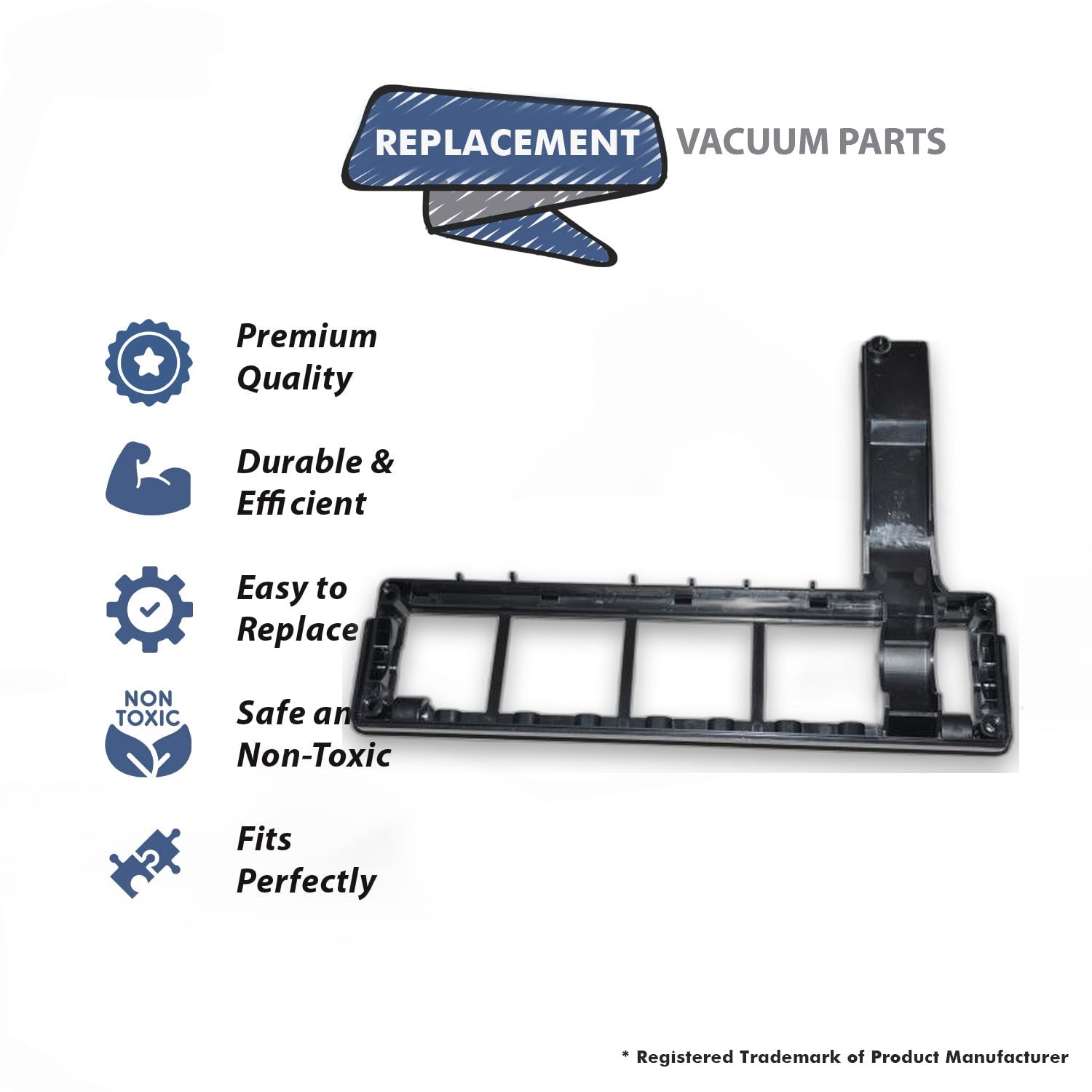 Topvacuumparts Replacement Part For Royal Vacuum Cleaner Bottom Plate Nozzle Guard Assembly # compare to part 440001594