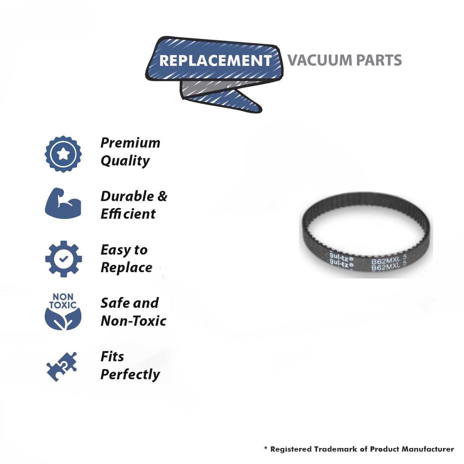 Topvacuumparts Replacement Part For Hoover SH20090 Vacuum Cleaner Presto Broom Belt # compare to part 440002284