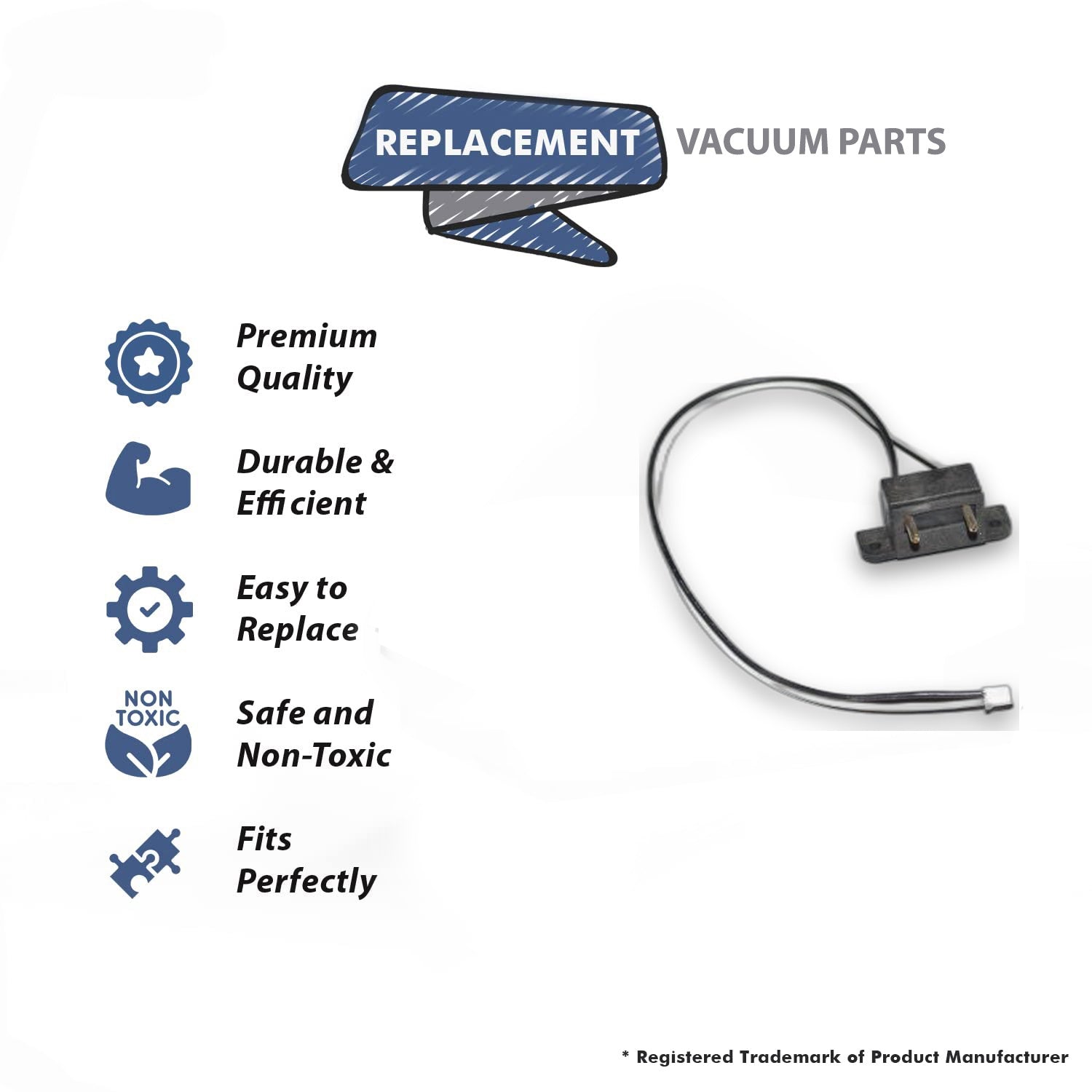 Topvacuumparts Replacement Part For Hoover Vacuum Cleaner Male Handle Connect Assembly # compare to part 440002415