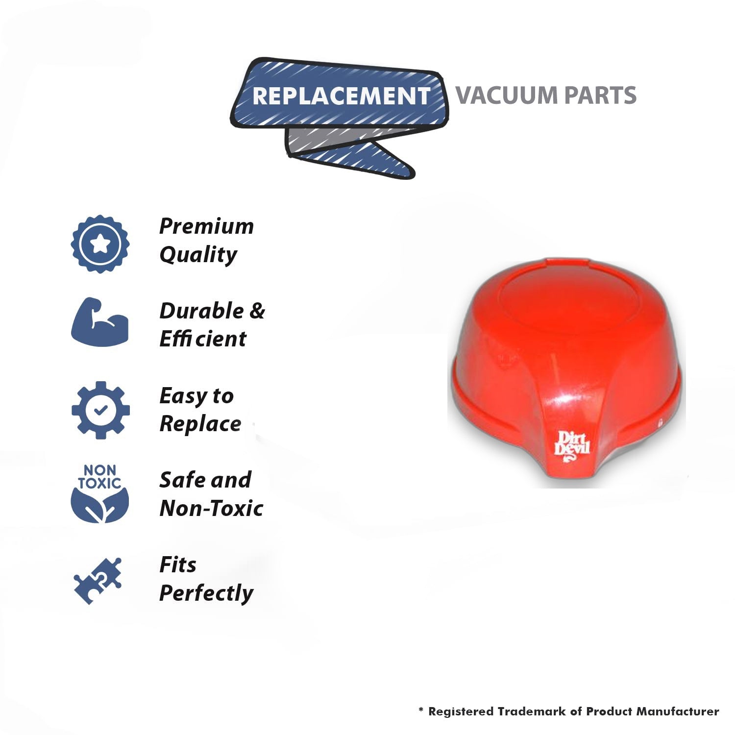 Topvacuumparts Replacement Part For Royal Vacuum Cleanar Dirt Cup Lid Assembly # compare to part 440002722