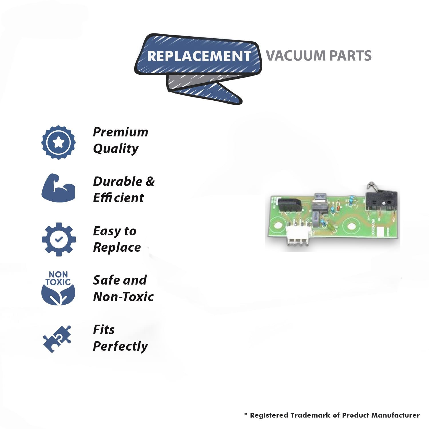 Topvacuumparts Replacement Part For Hoover FH50220 Steam Vac Vacuum Cleaner Main PCB # compare to part 440003876