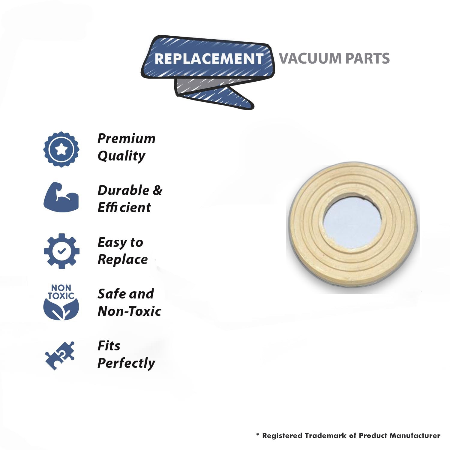 Topvacuumparts Replacement Part For Hoover UH72450 Pro Stearable Upright Vacuum Cleaner Motor Seal # compare to part 440004754