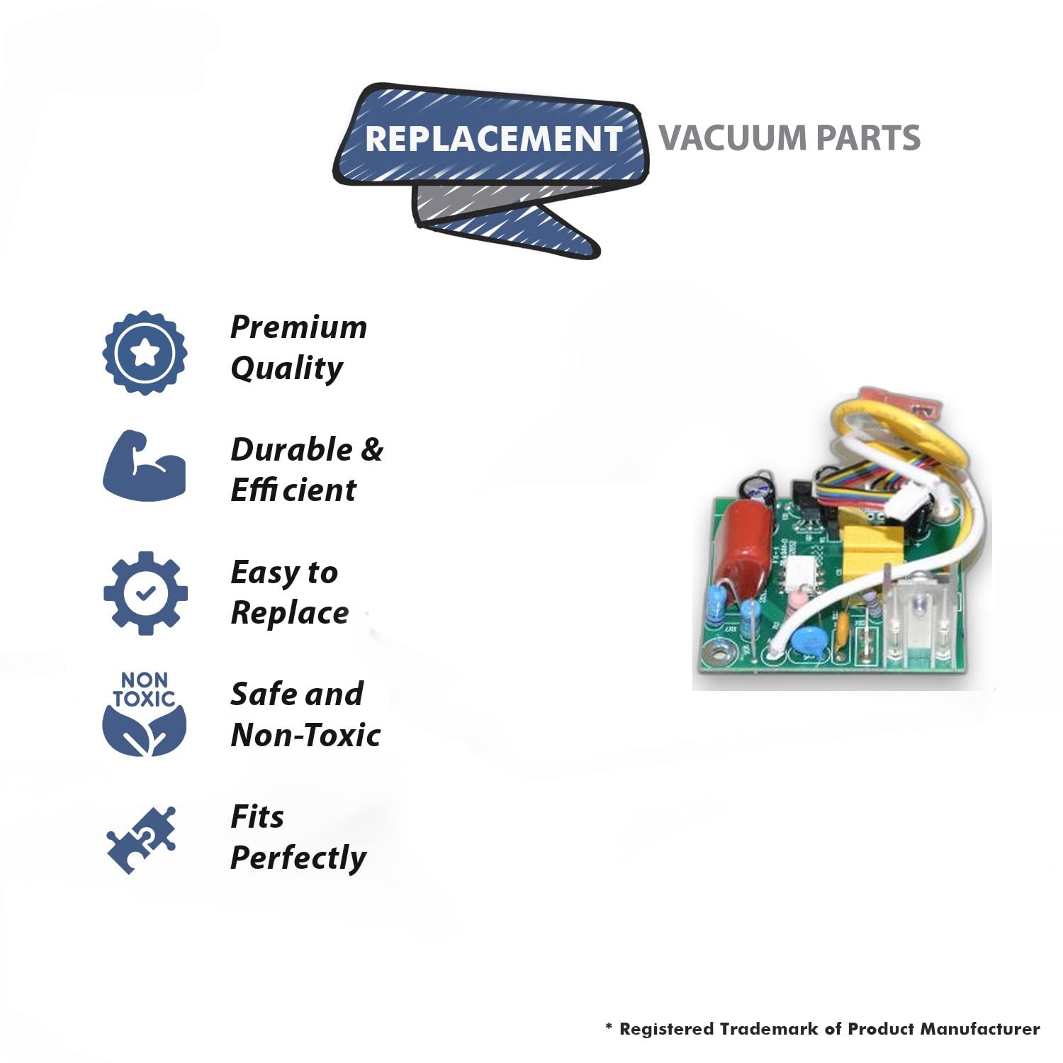 Topvacuumparts Replacement Part For Hoover Vacuum PCB Assembly Fits Hushtone CH54113, CH54115 Models # compare to part 440007783
