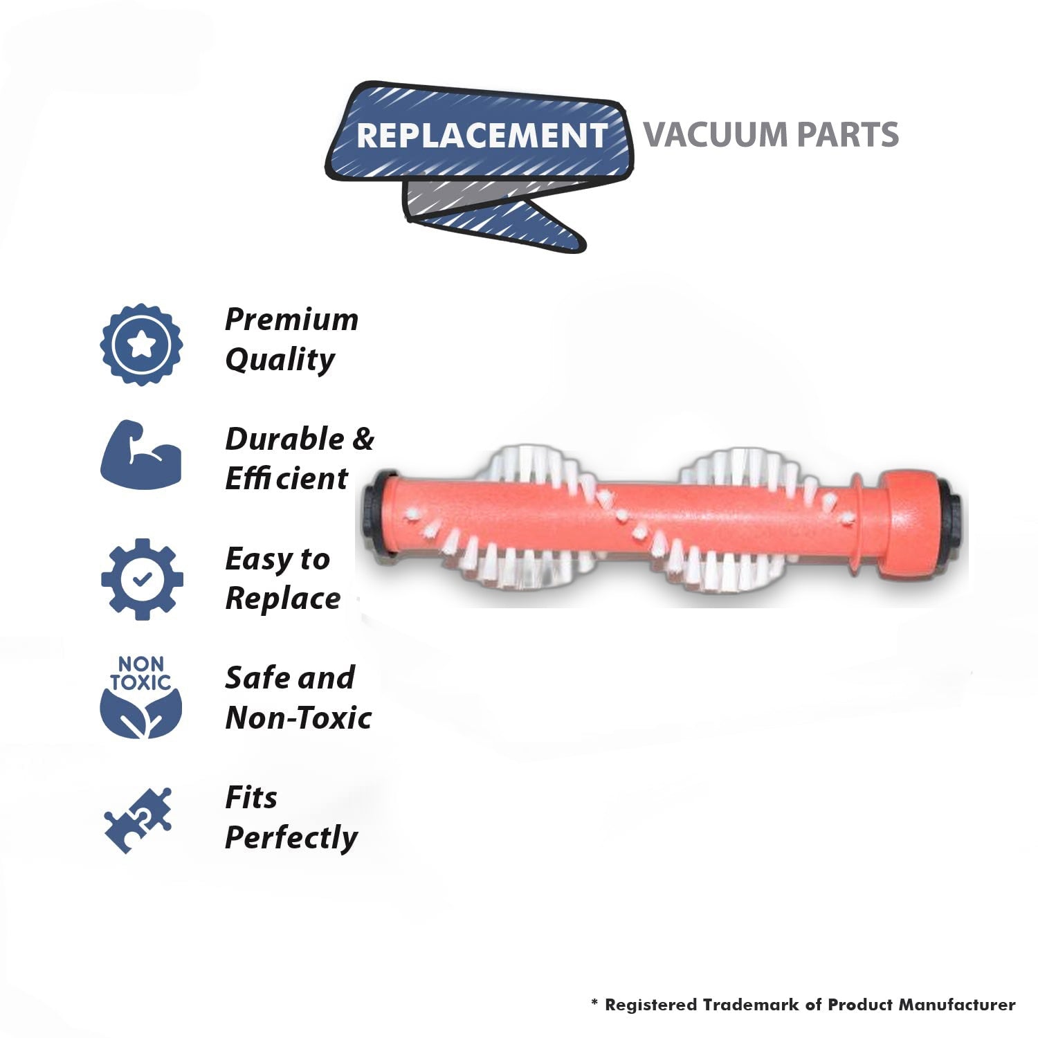 Topvacuumparts Replacement Part For Hoover FH50700 Vacuum Claner Pawer Dash Carpet Brushroll # compare to part 440012796