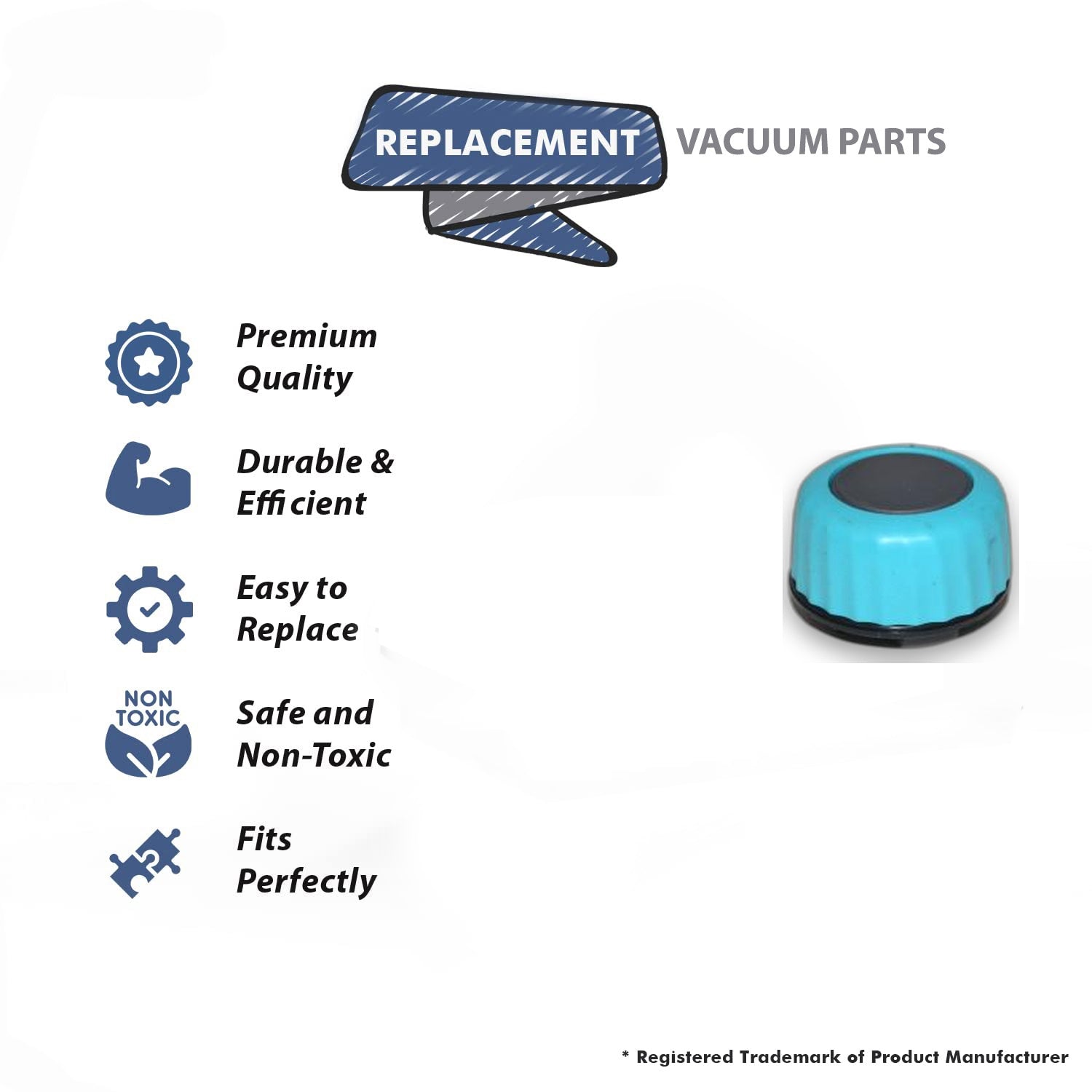 Topvacuumparts Replacement Water Tank Cap for All Hoover SmartWash Carpet Cleaner Models FH52000, FH52000G, FH52001, FH52001G, FH53000PC