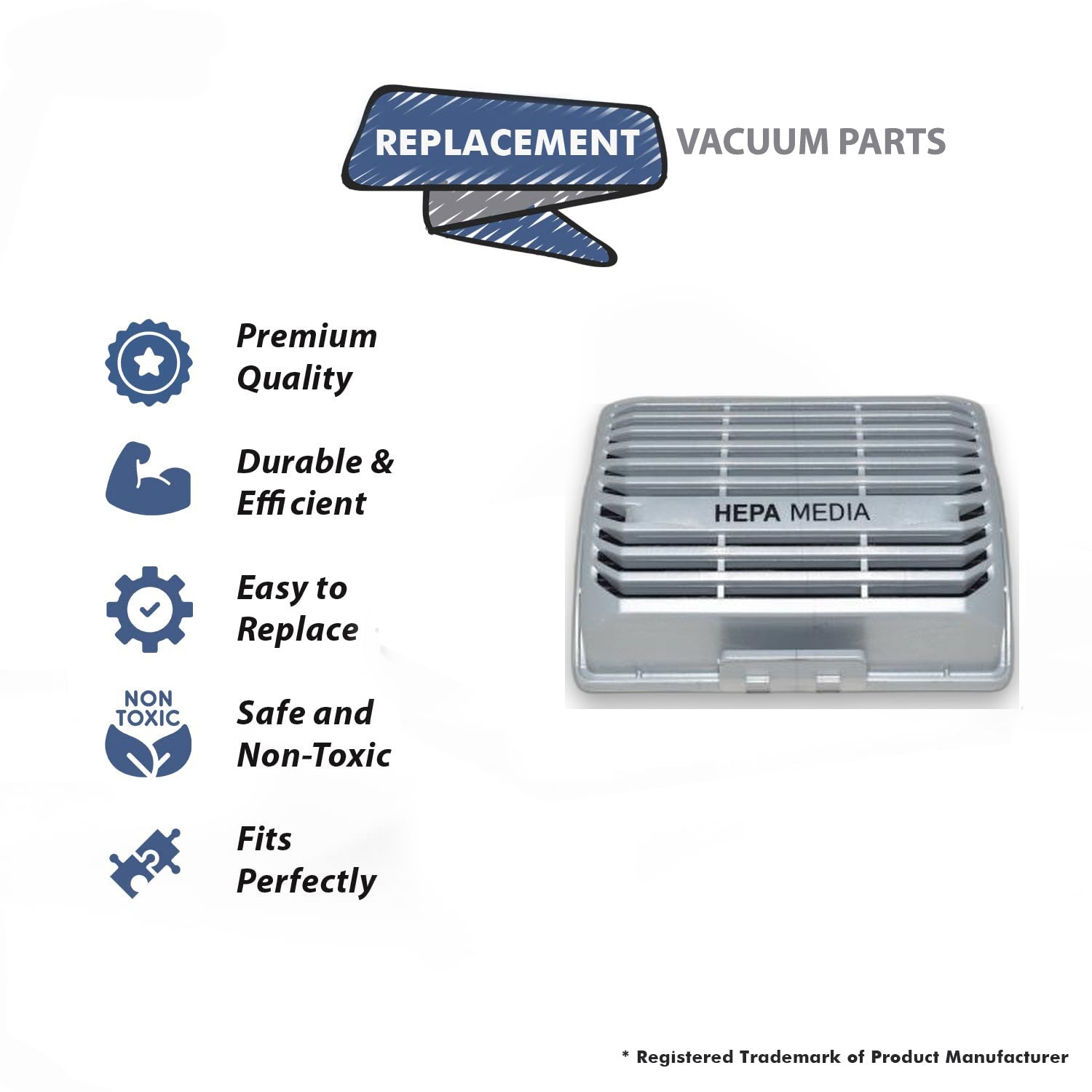 Topvacuumparts Exhaust Filter Replacement For Hoover UH75200, UH75100 Upright Vacuum # compare to part 440014853
