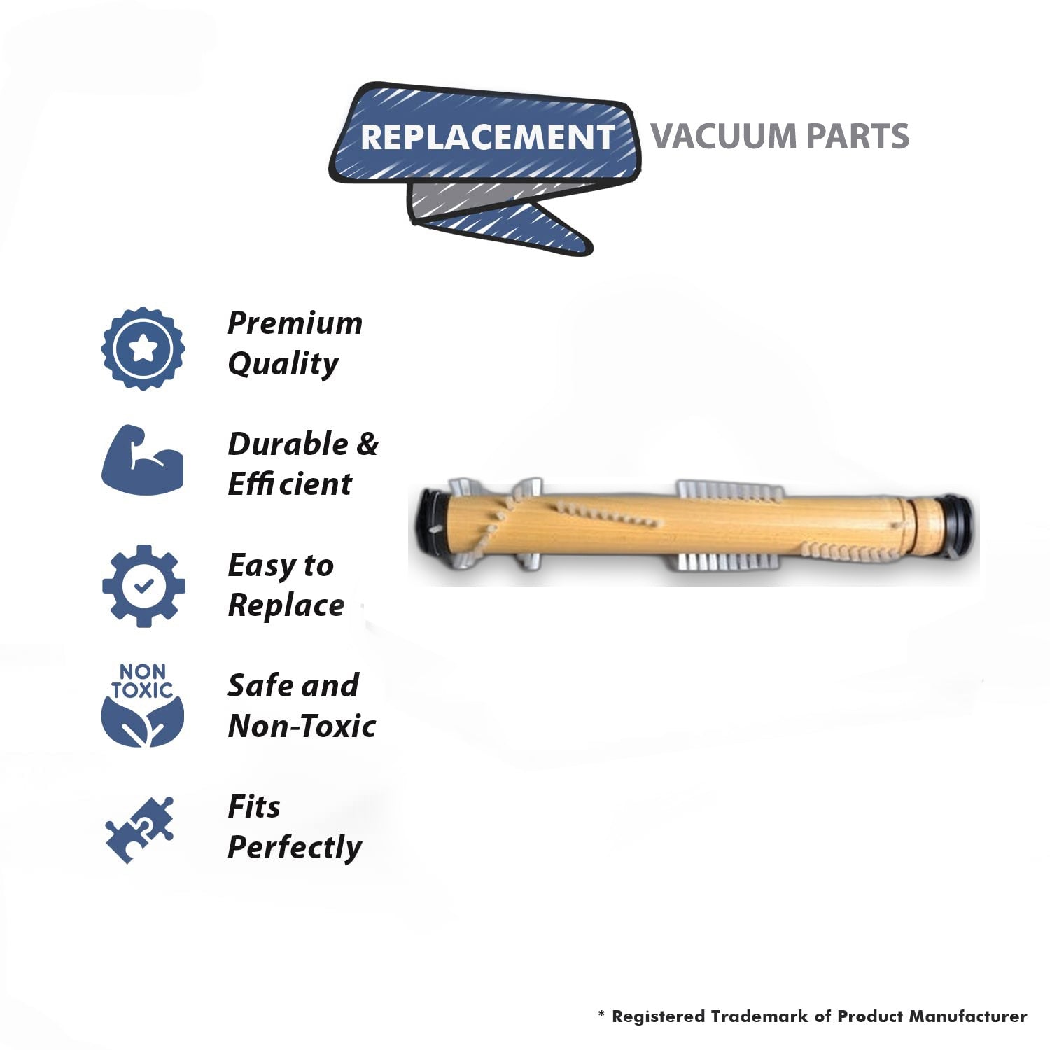 Topvacuumparts Fits For kenmore 46-3402-03 Upright Half Moon Shaped Caps Vacuum Brushroll # 46-3402-03