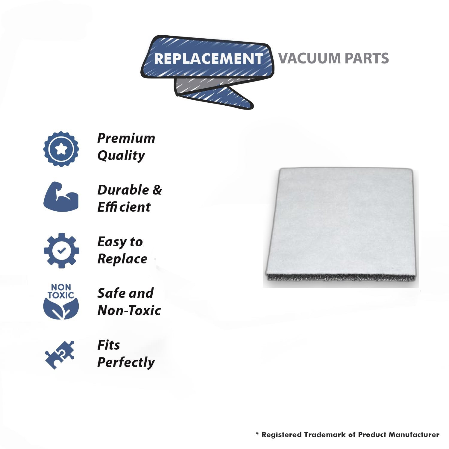 Topvacuumparts Replacement Part For proteam Vaccum Cleaner Motor Safety Filter # compare to part 8175084