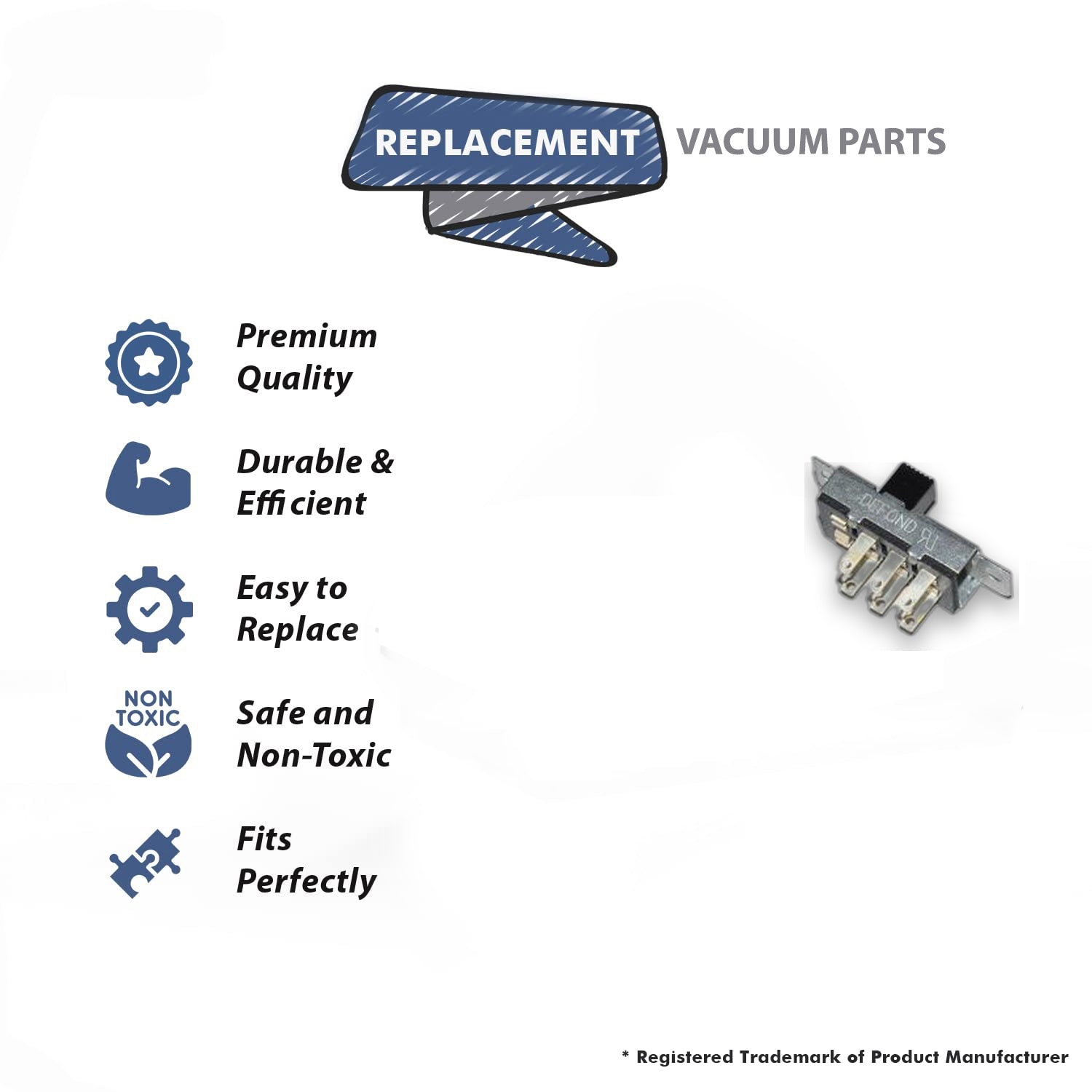 Topvacuumparts Replacement Part For Canplas - Hayden Vacuum Selector Switch OEM Part # 8191600