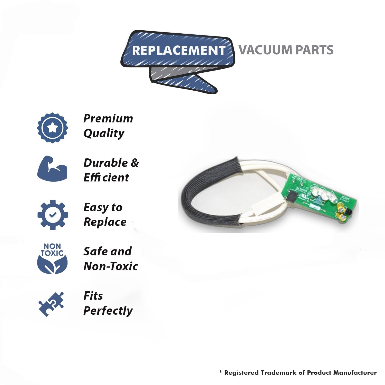Topvacuumparts Replacement Part For Kirby AV2 Vacuum Cleaner Led Circuit Board # compare to part 164317