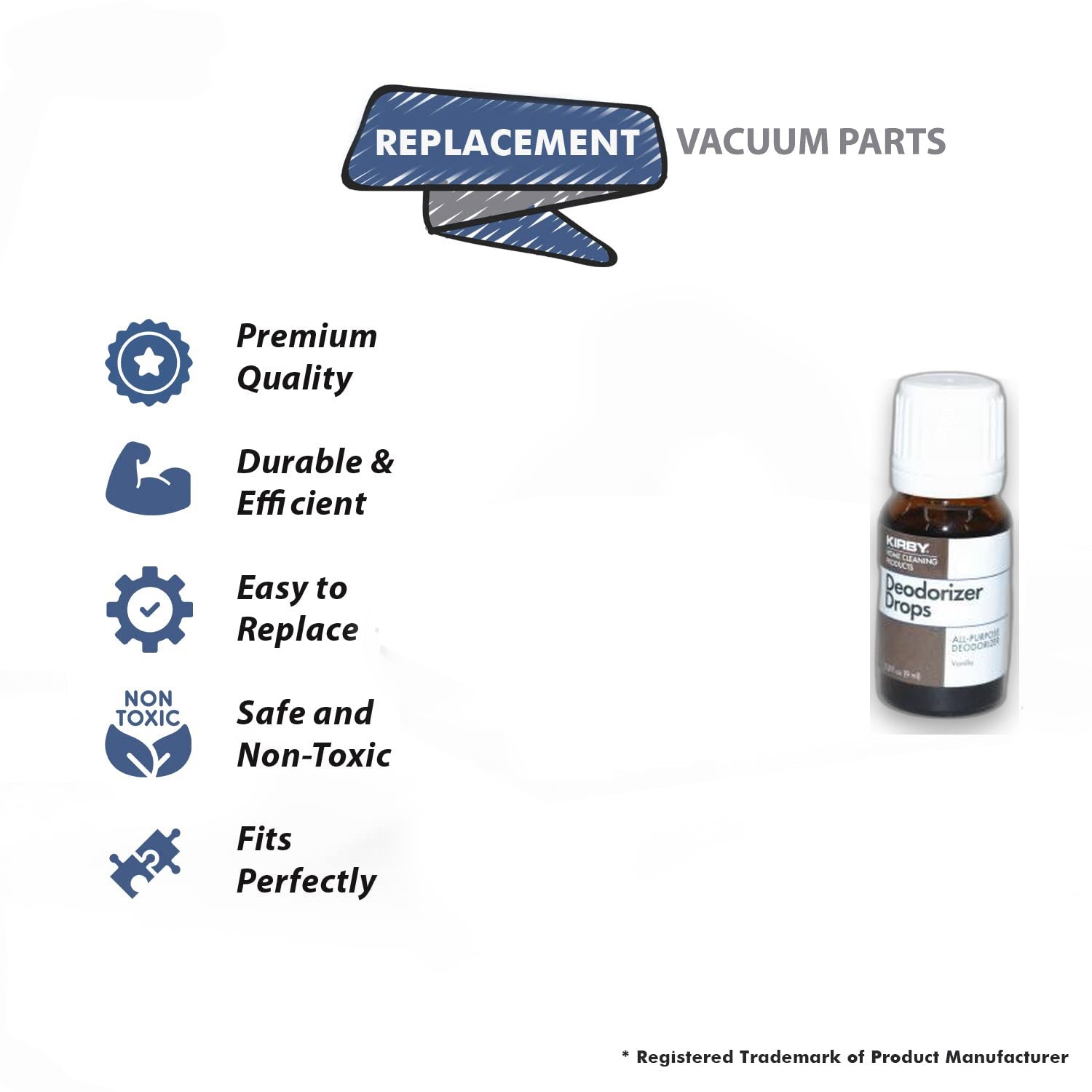 Topvacuumparts Replacement Part For Kirby 1.3oz Vacuum Cleaner Deodorizer Drops Vanilla