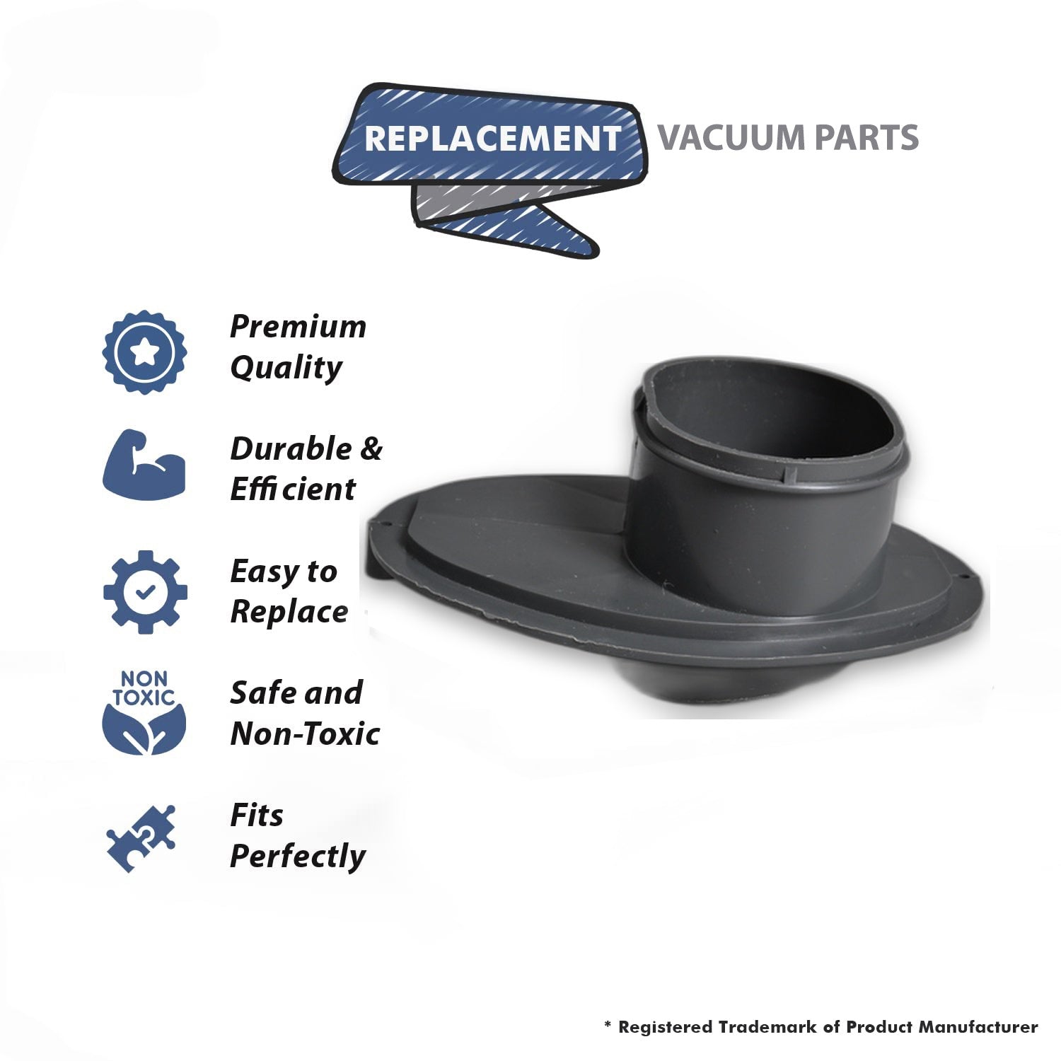 Topvacuumparts Replacement Part For Kirby Vacuum Cleaner Disposable Bag Bottom Adaptor Part # compare to part 190181S