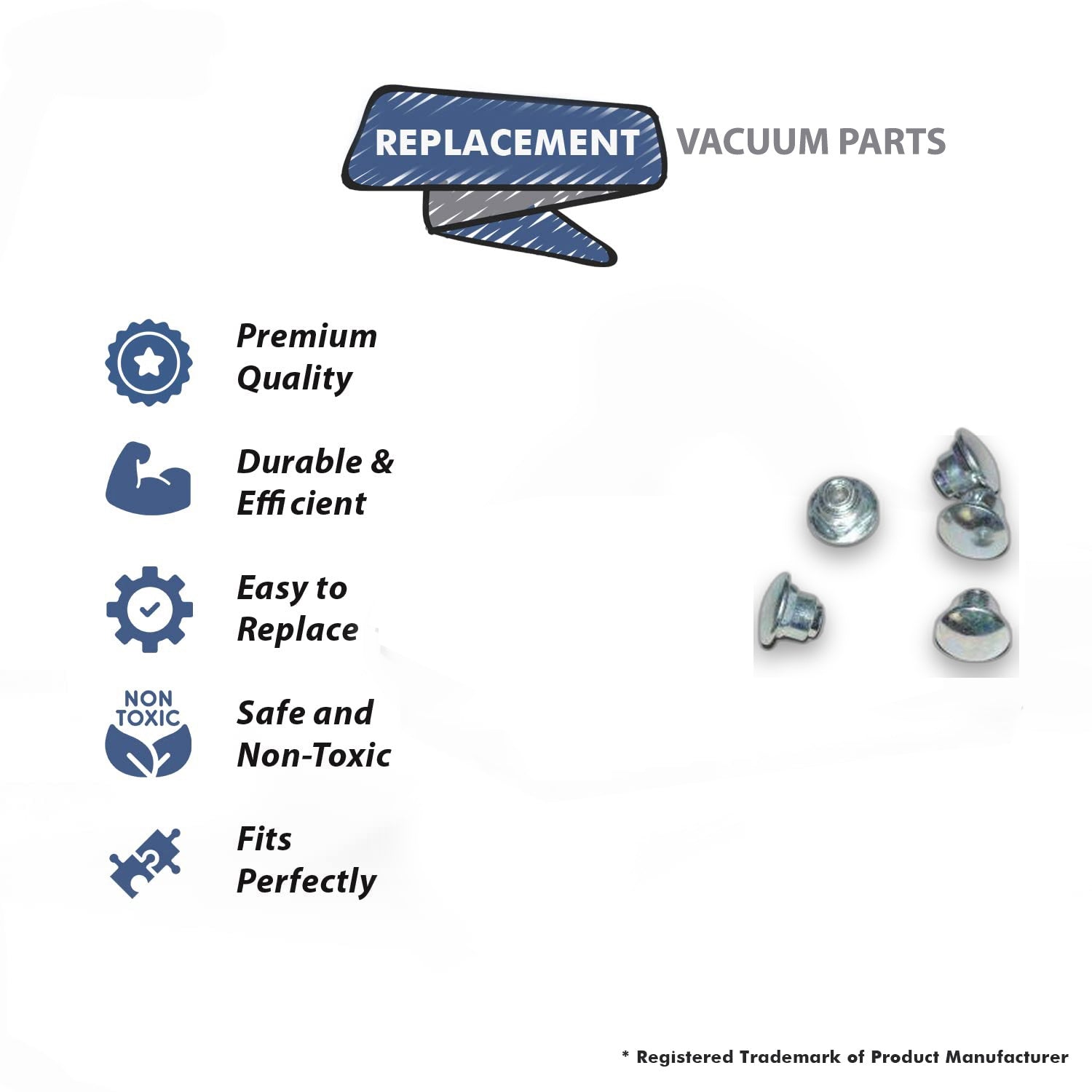 Topvacuumparts Replacement Part for Kirby Vacuum Cleaner Nut for Cord HookKirby Part # Compare to Part 175168S