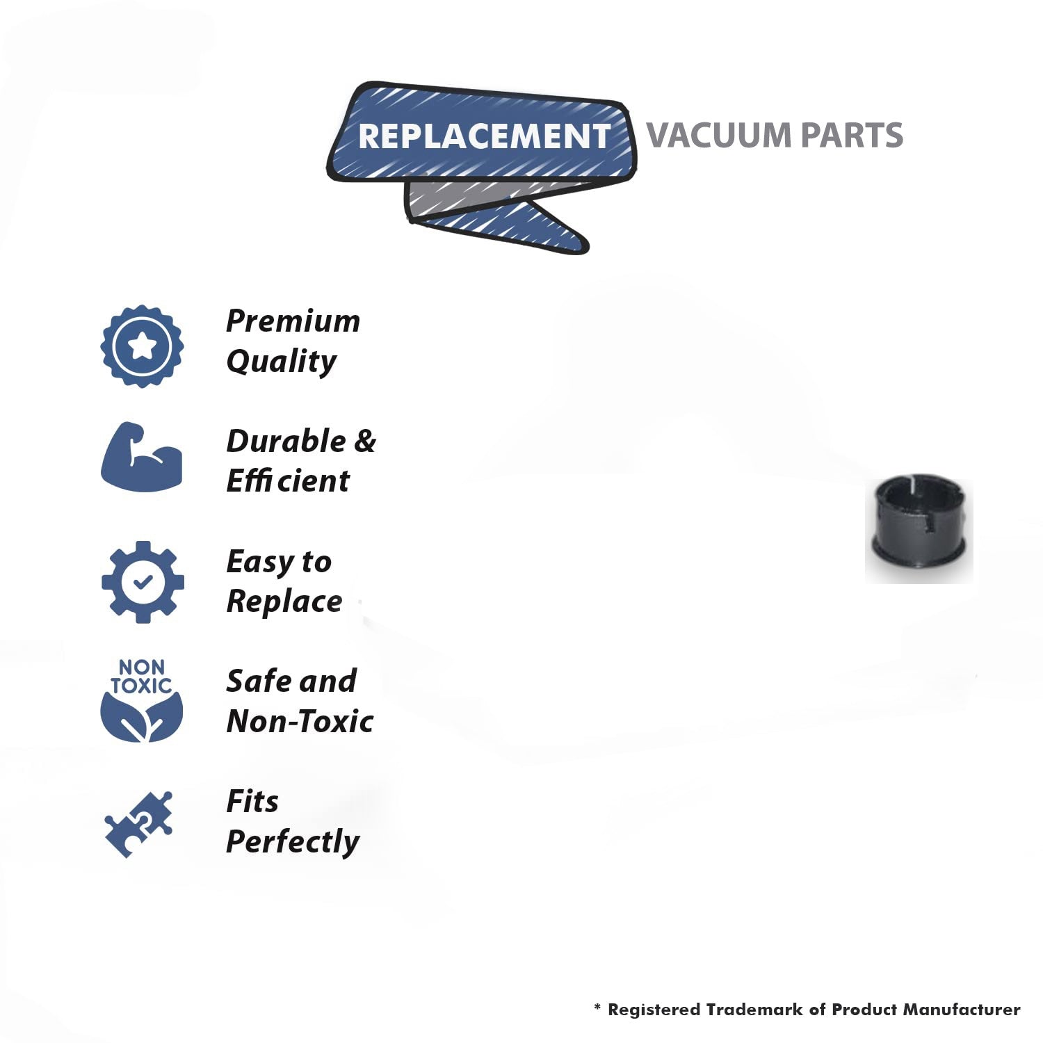 Topvacuumparts Replacement Part For Kirby 516, 517, 518, 519, 562 Vacuum Cleaner Bushing Shell
