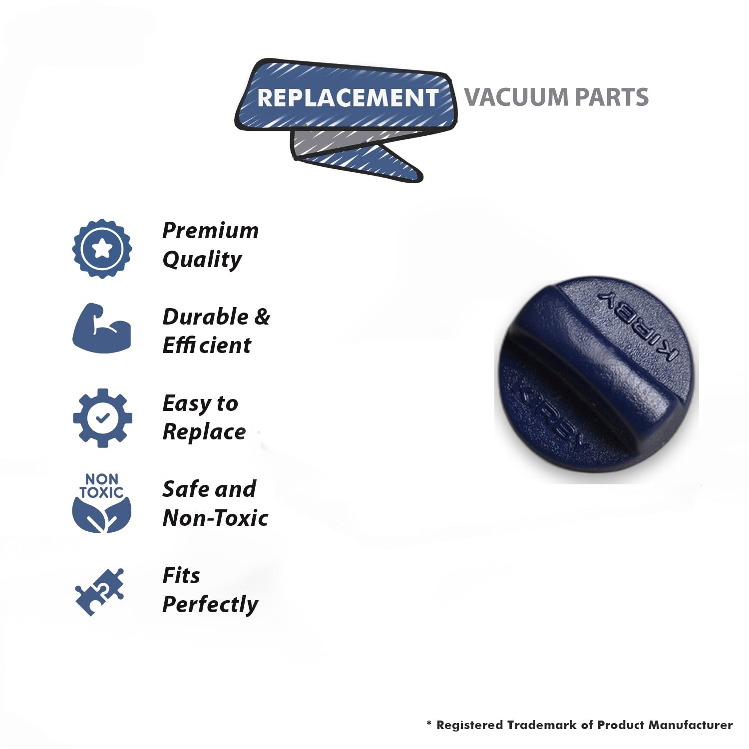 Topvacuumparts Replacement Part For Kirby Vacuum Cleaner Handle Fork Cover Screw KnobKirby Part # compare to part 174979S