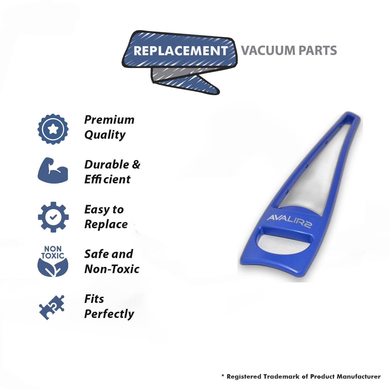 Topvacuumparts Replacement Part For Kirby AV2 Vacuum Cleaner Fornt Handel Cover # compare to part 289517