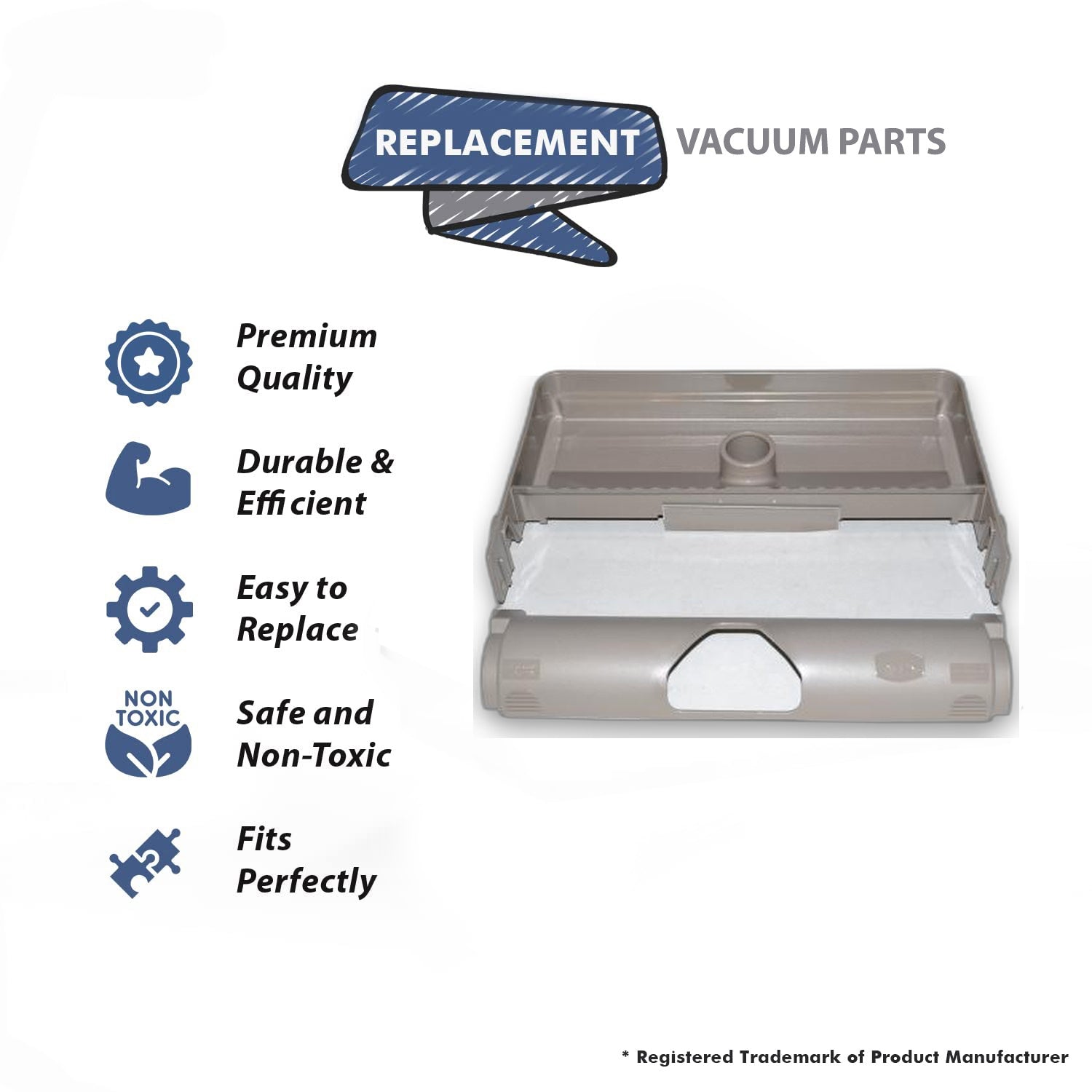 Topvacuumparts Replacement Part For Vacuum Cleaner Renovator TrayKirby Part # compare to part 304712S
