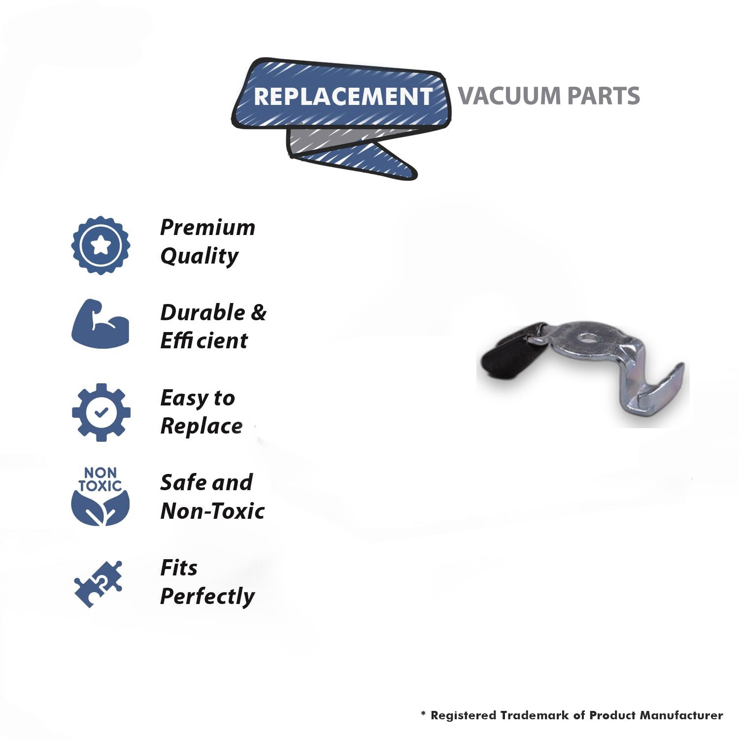 Topvacuumparts Replacement Part For kirby Vacuum Cleaner Bottom Plate Latch Assembly Kirby Part # compare to part 640689A