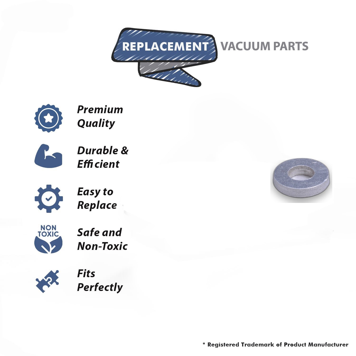 Topvacuumparts Replacement Part for Kirby Vacuum Cleaner Washer Thick for Belt Lifter Part # Compare to Part 145969S