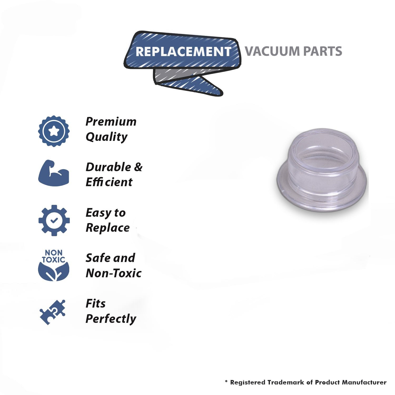 Topvacuumparts Replacement Part for Kirby Vacuum Cleaner Lense for Belt Lifter Part # Compare to Part 144576A