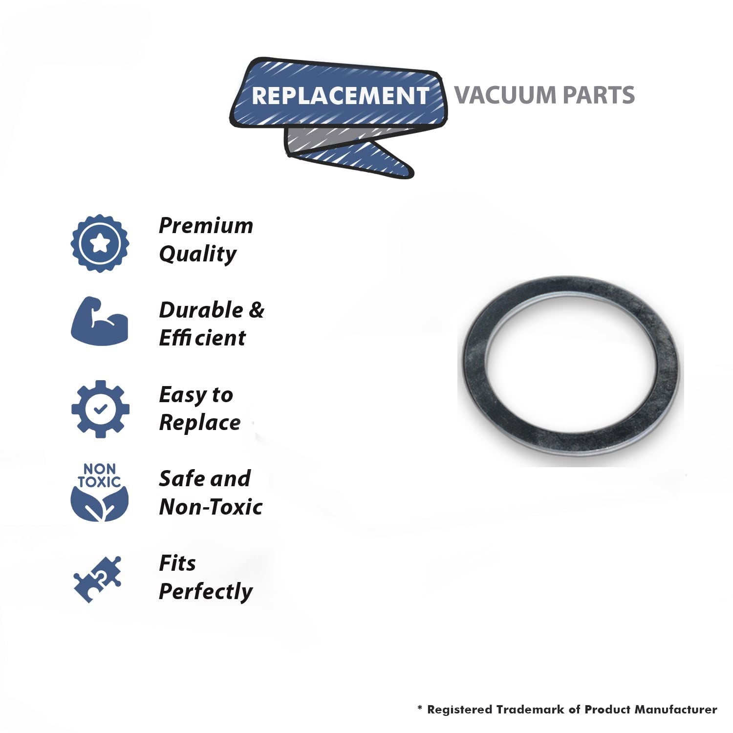 Topvacuumparts Replacement Part for Kirby Vacuum Cleaner Belt Lifter Flat Washer Part # Compare to Part 144681A