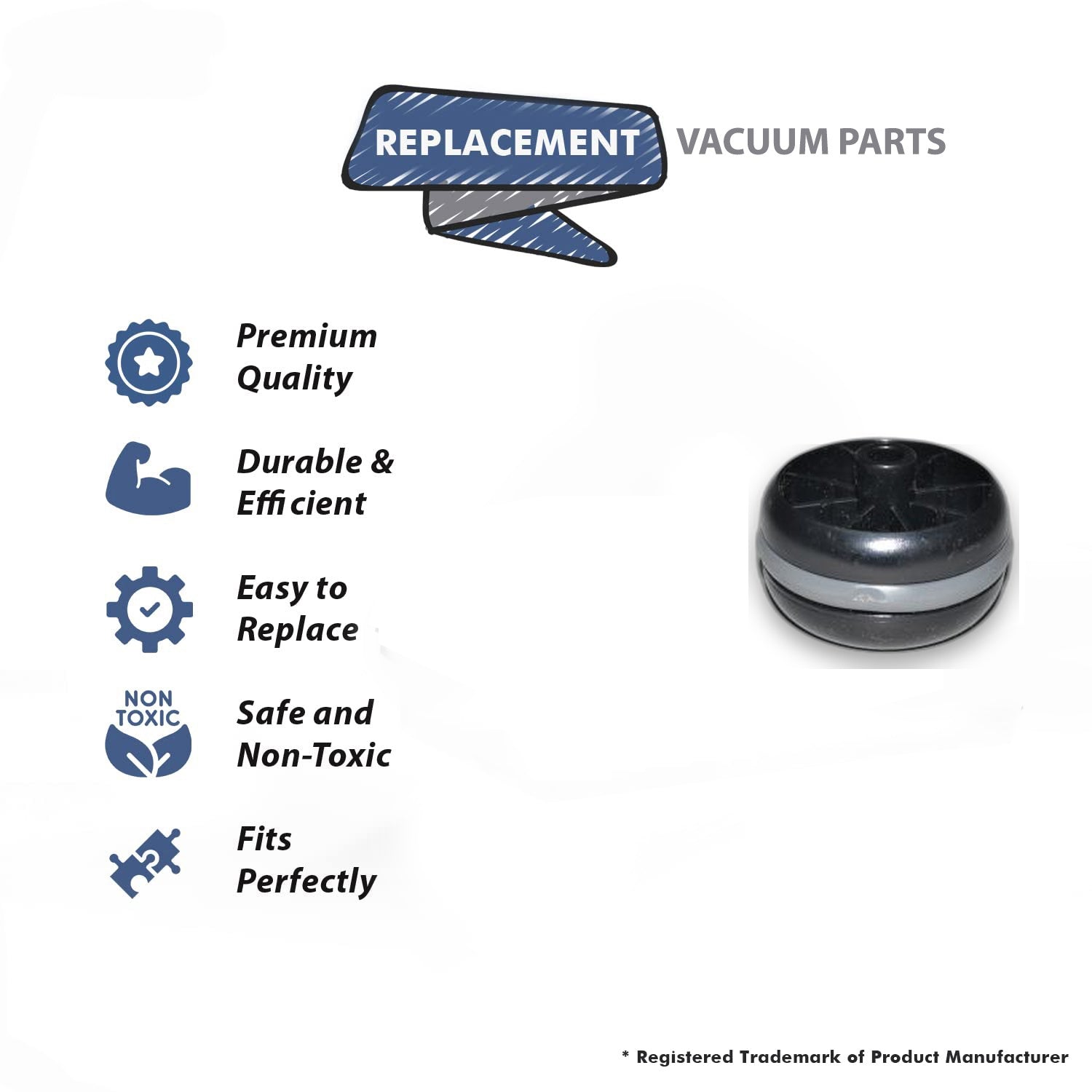 Topvacuumparts Replacement for Kirby Avalir Front Wheel Assembly # Compare To Prt 131914