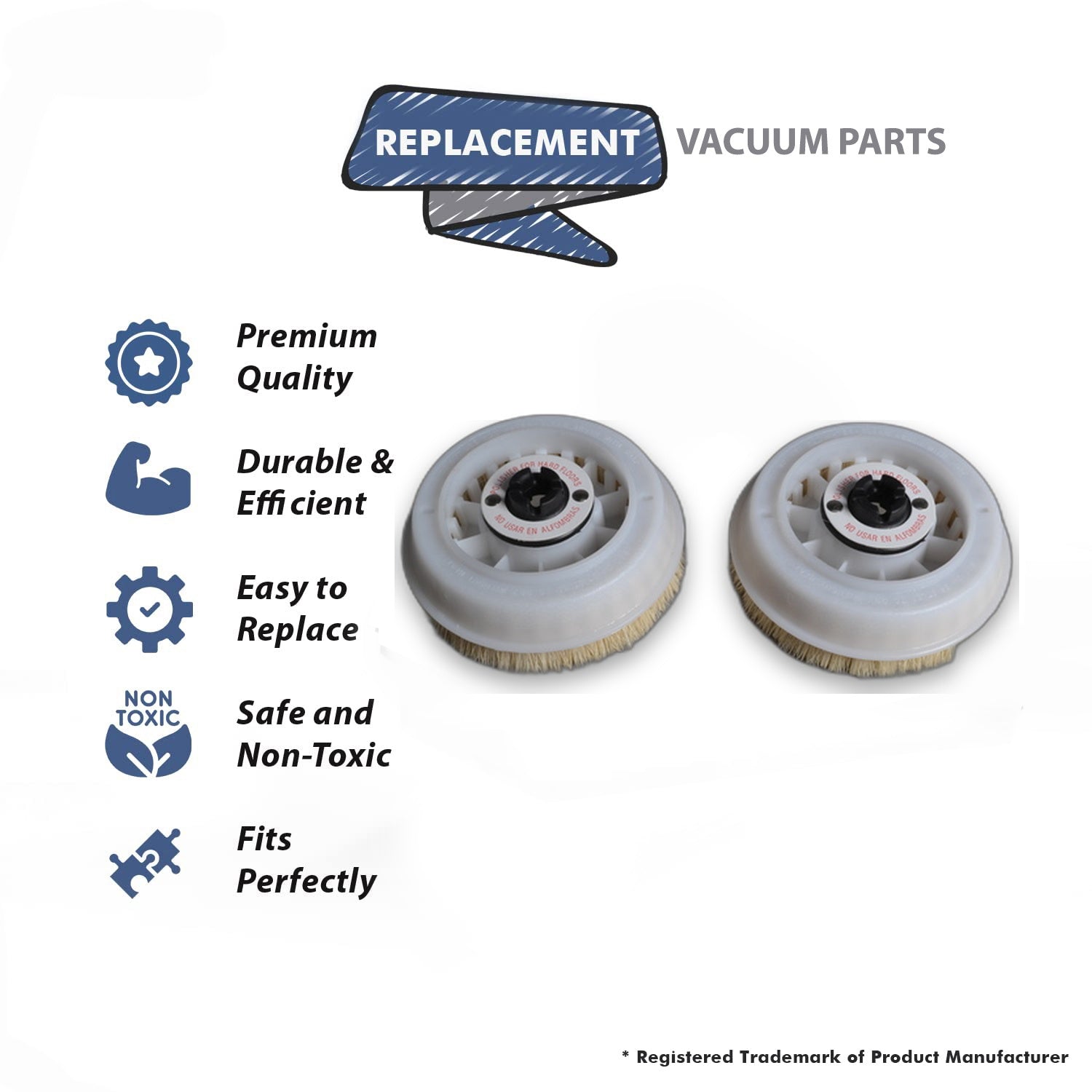 Topvacuumparts Replacement Part For Koblenz Vacuum Clenaer Polishing Brushes, 2 pk Home, Garden & Living # compare to part 4501359